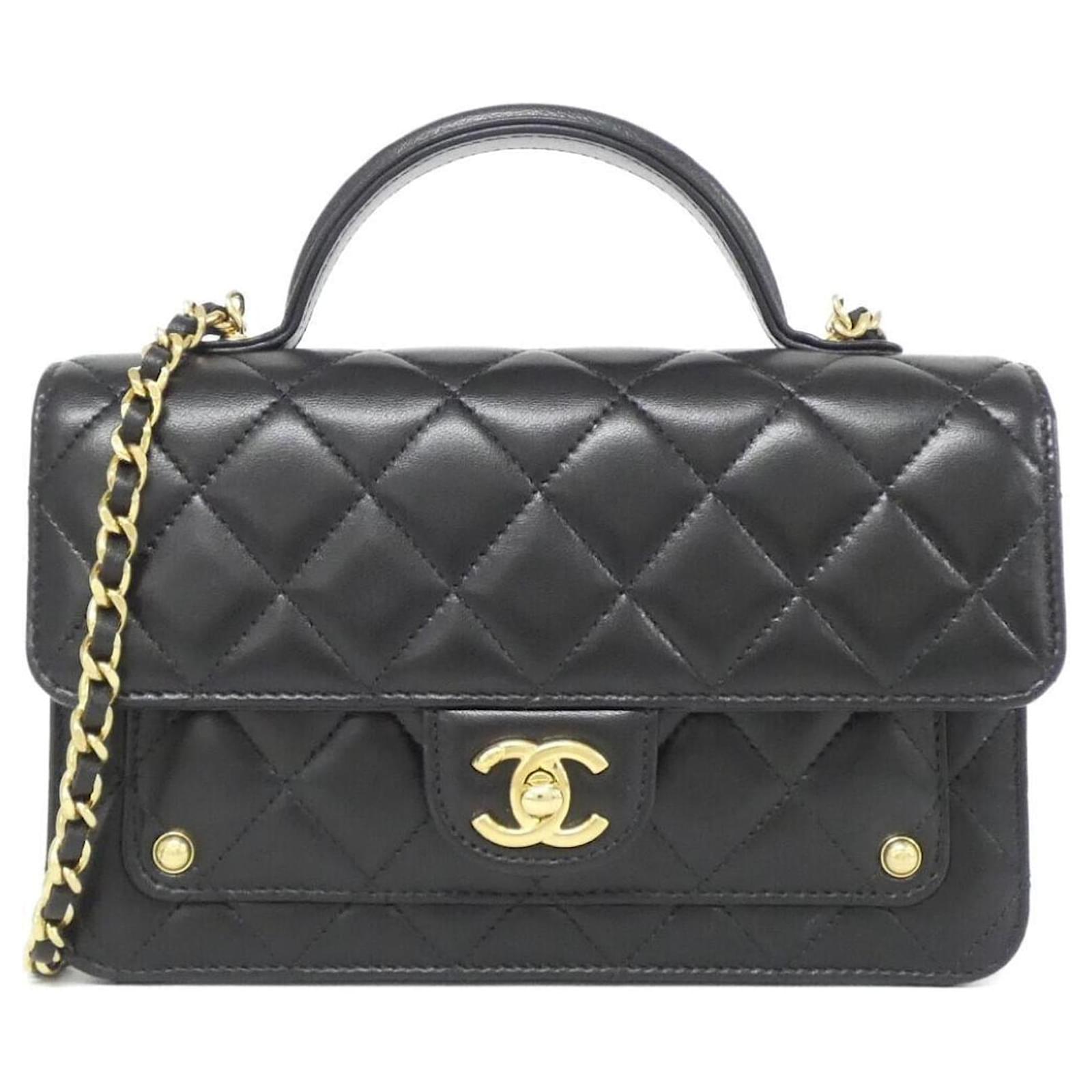 Chanel AP4674 Black Leather Chain Wallet ref.JC2671638 (Sold