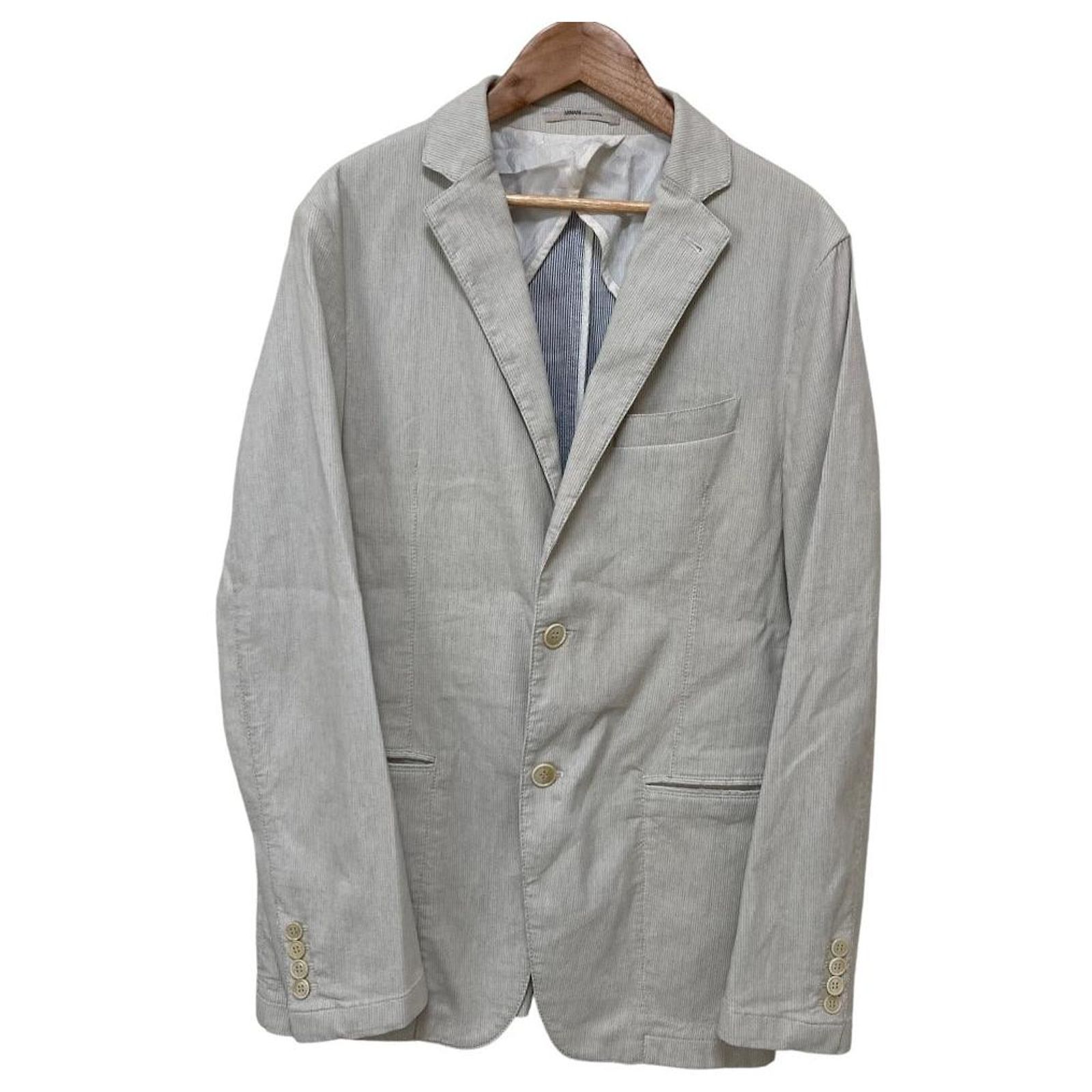 Armani Collezioni Cotton Linen Tailored Jacket (Sold) - Joli Closet