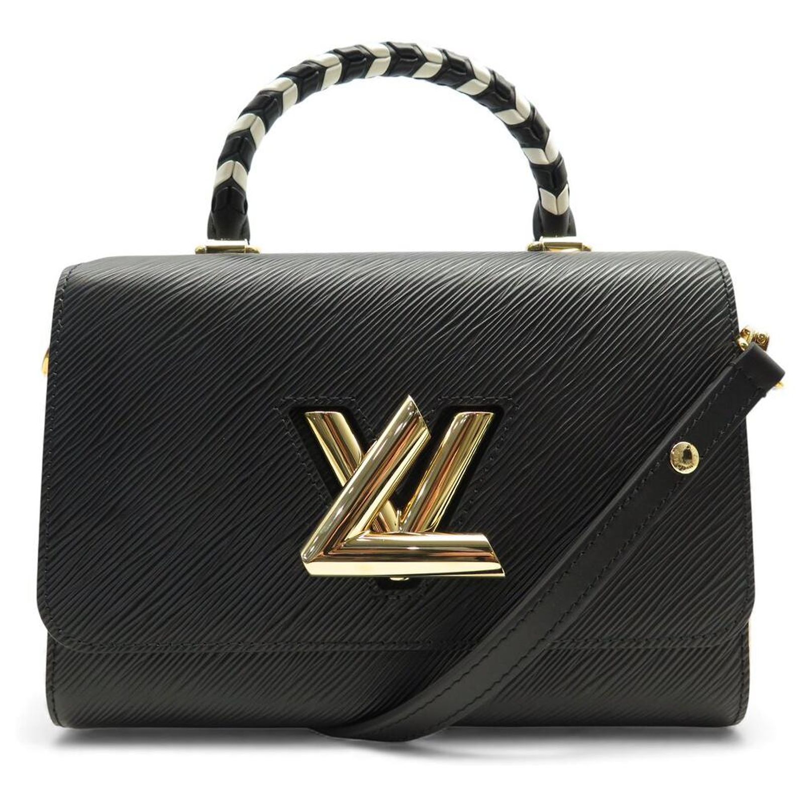 NEW LOUIS VUITTON TWIST EPI LEATHER BLACK LIMITED EDITION WOVEN