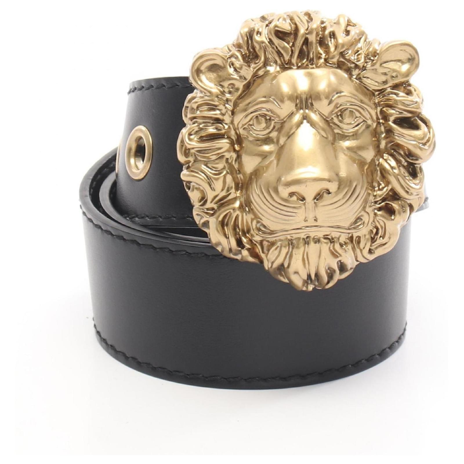 gucci mens belt lion head