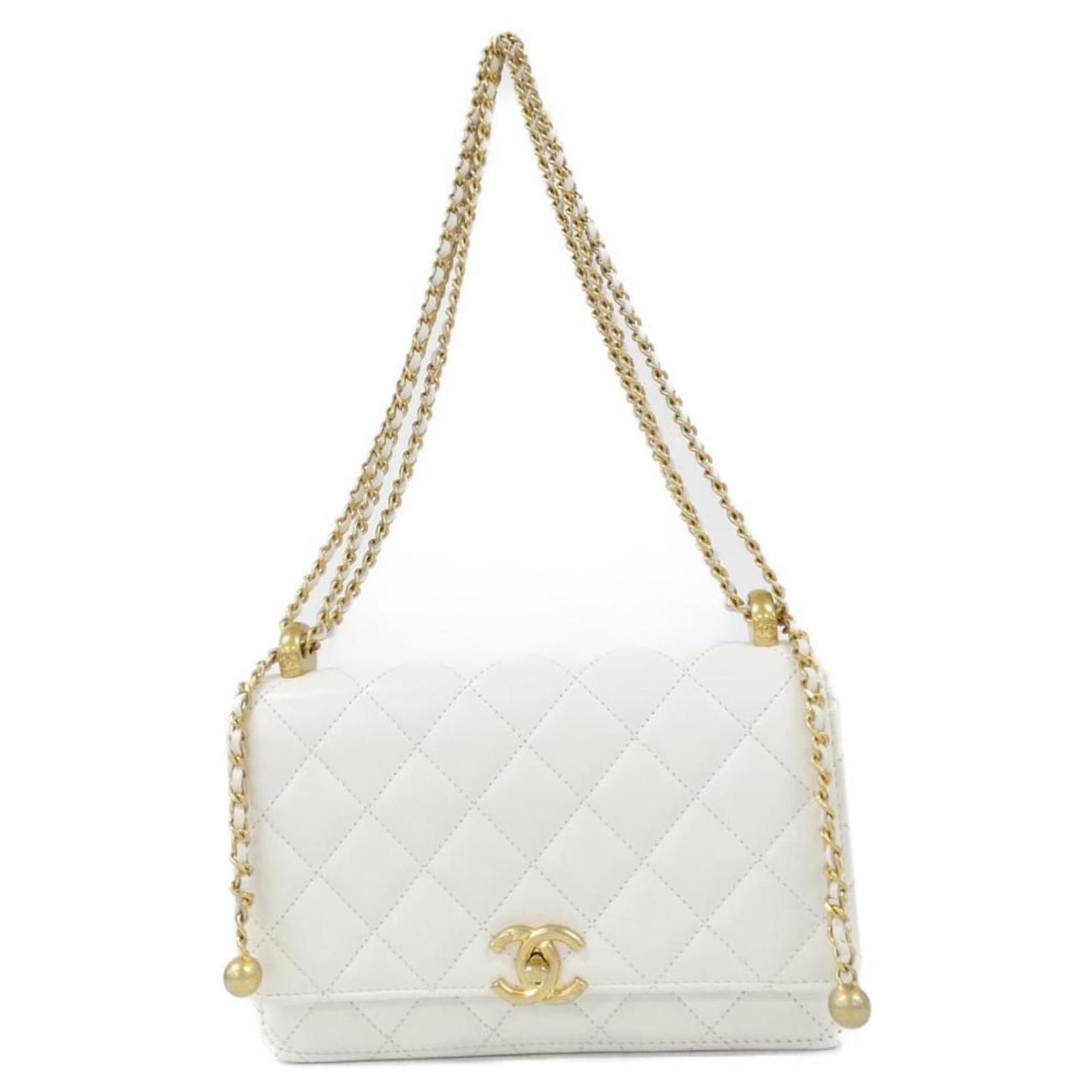 Chanel AP2289 Chain Wallet White Leather ref.2676009 - Joli Closet