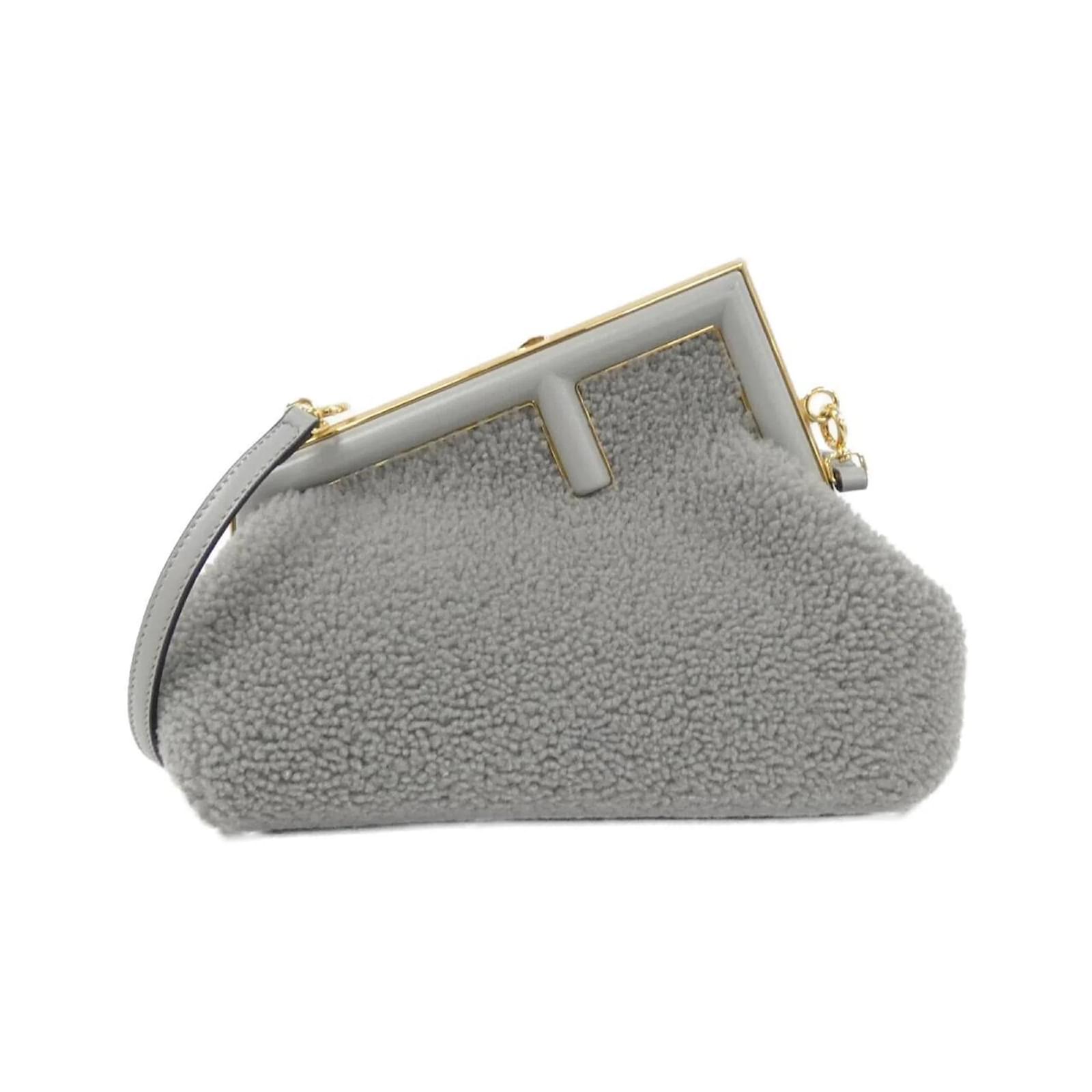 Fendi First Small Handbag Brown Leather Fur ref.JC2676034 (Sold Fendi First Small Handbag Brown Leather Fur ref.JC2676034 (Sold
