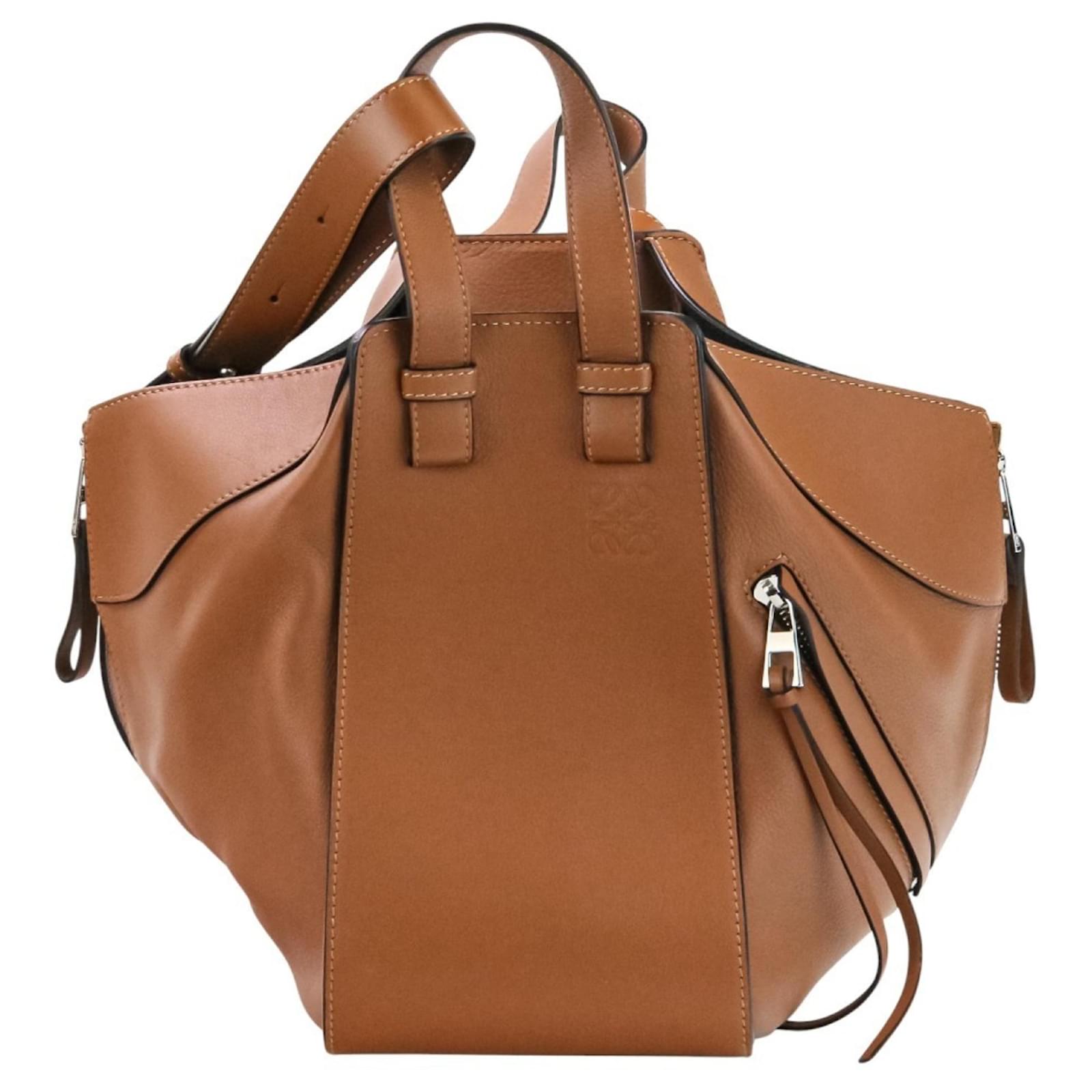 Loewe Hammock Small 2-Way Handbag/Shoulder Bag Brown ref.2677825
