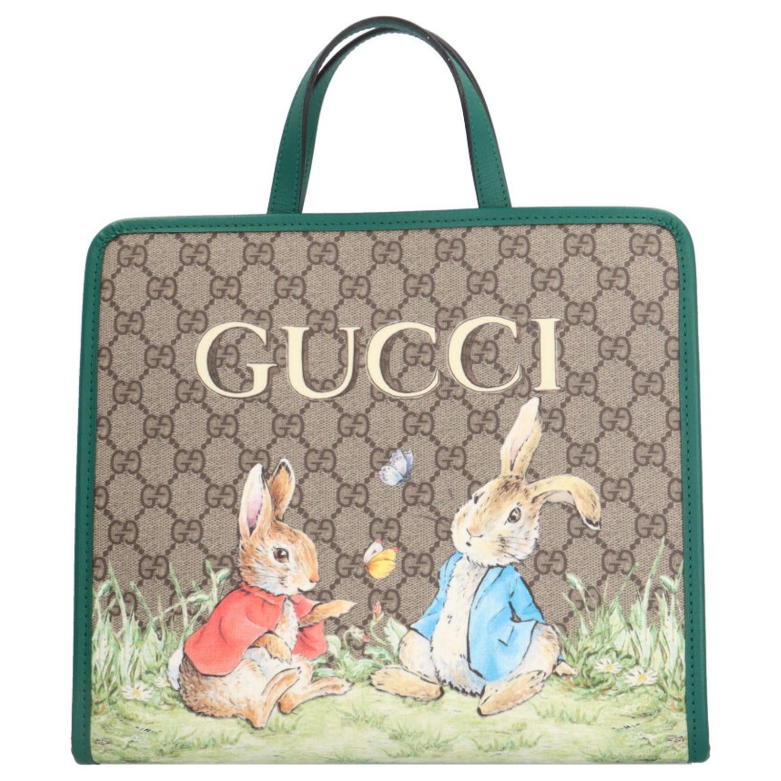 Gg Rabbit Gucci Peter Rabbit Children's GG Supreme Tote Bag Multiple colors Beige ...