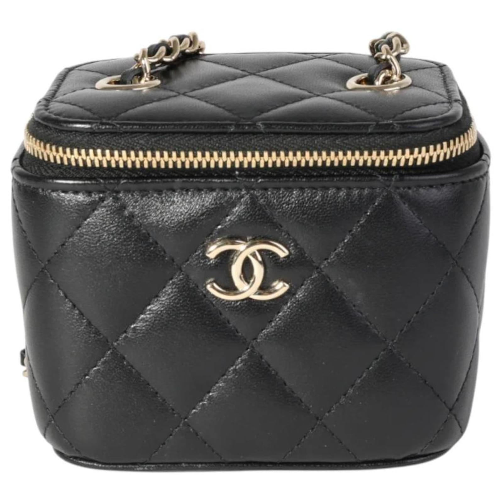 Chanel Classic Vanity Case with Chain Quilted Lambskin Mini