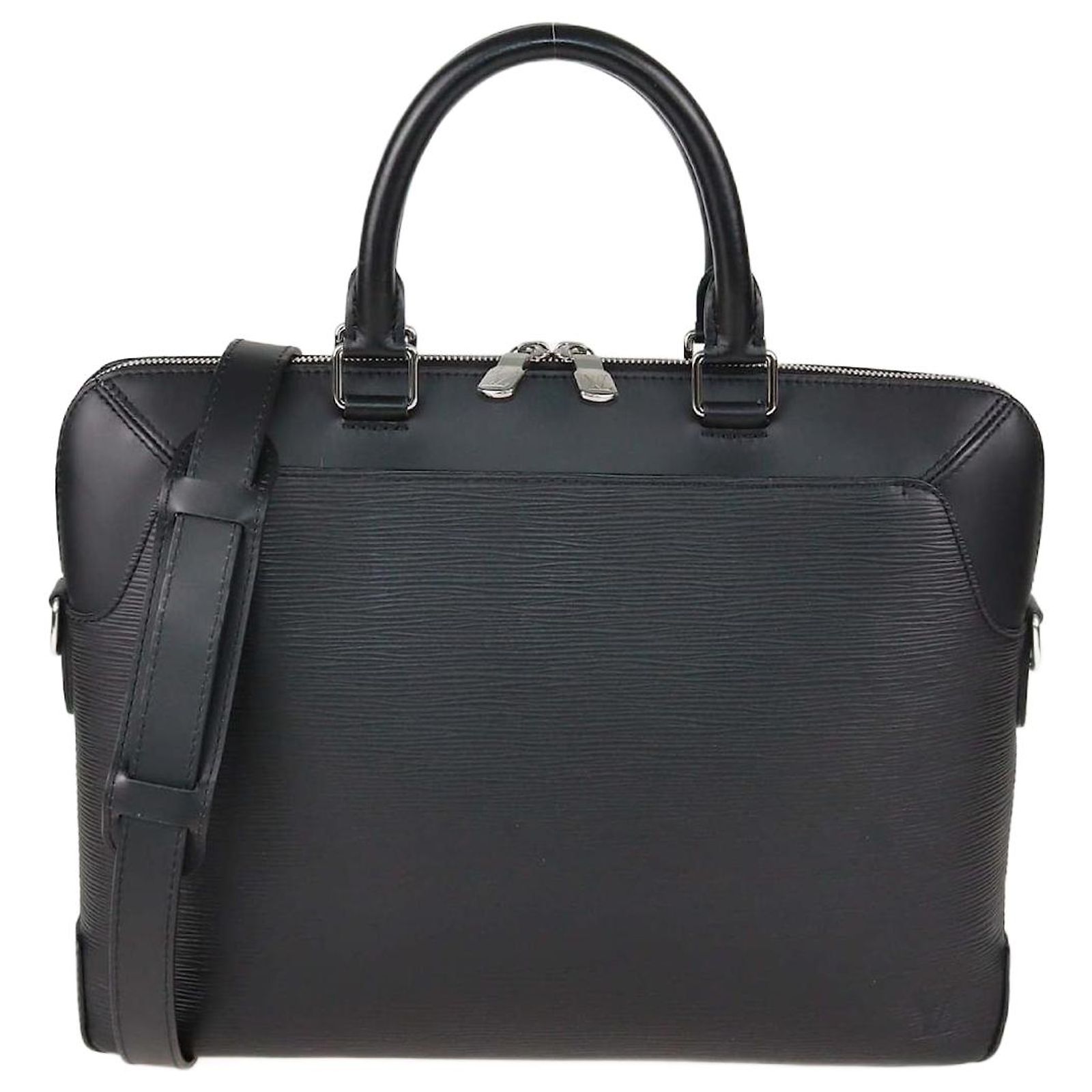 Louis Vuitton Black Epi Leather Oliver Briefcase ref.2690025 