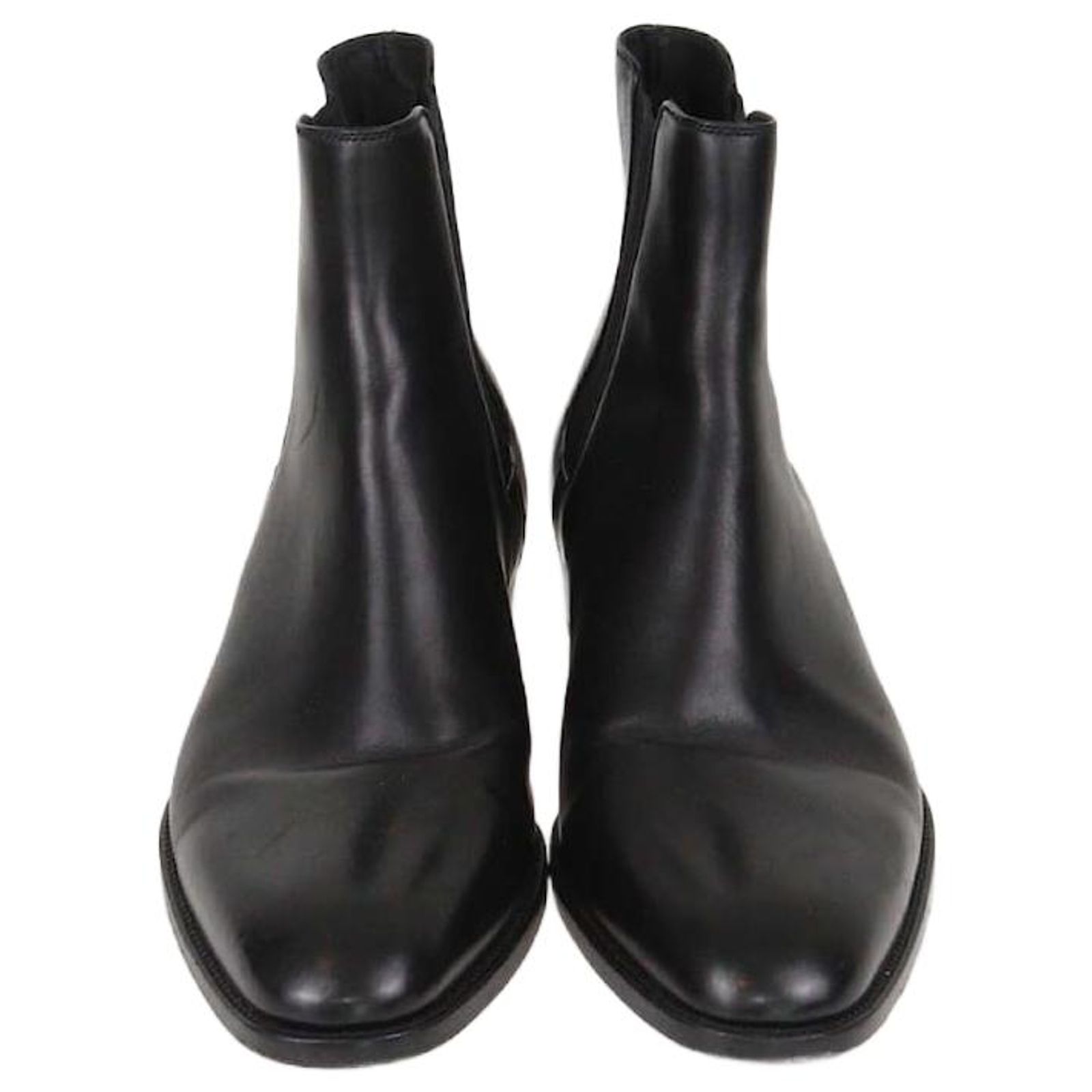 Saint Laurent Black Leather Eddie Chelsea Boots ref.2690333  display picture 3