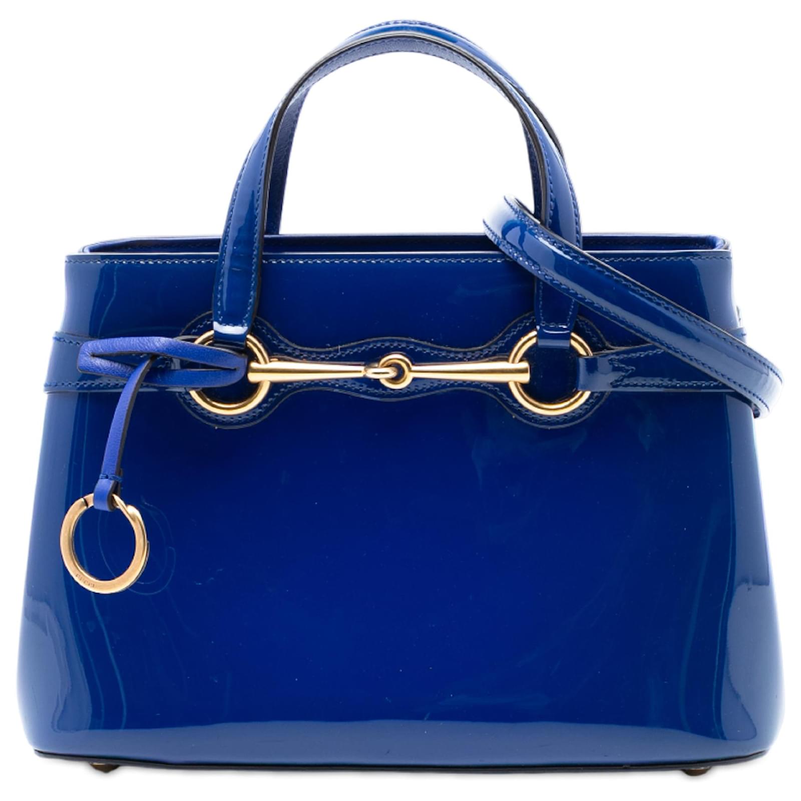 bLue Gucci ビジネスバッグ GUCCI（グッチ） ビジネスバッグ レザー ネイビー シルバー金具 387074