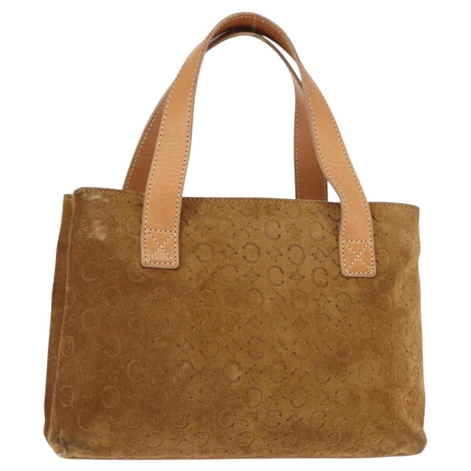 バッグ CELINE C MACADAM SUEDE SHOULDER BAG CELINE C Macadam Suede Shoulder Bag Hand Bag Red Authentic Used F