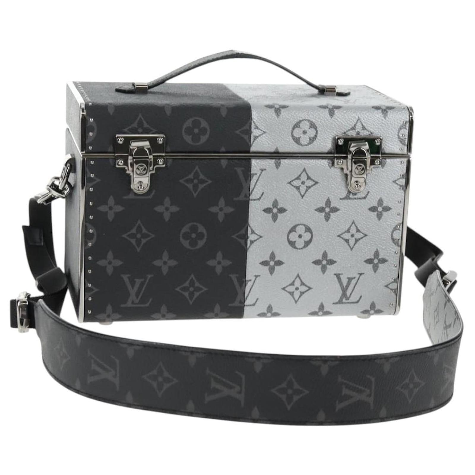 LOUIS VUITTON Monogram Eclipse Split Mini Box Trunk Bag M21022 LV