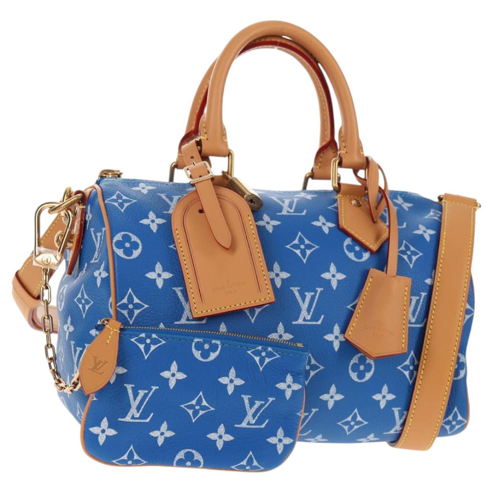 LOUIS VUITTON ダミエ ボディバッグ ブルー ルイ·ヴィトン】ダミエ·デニム 3D コットンキャンバスで仕立てた新作