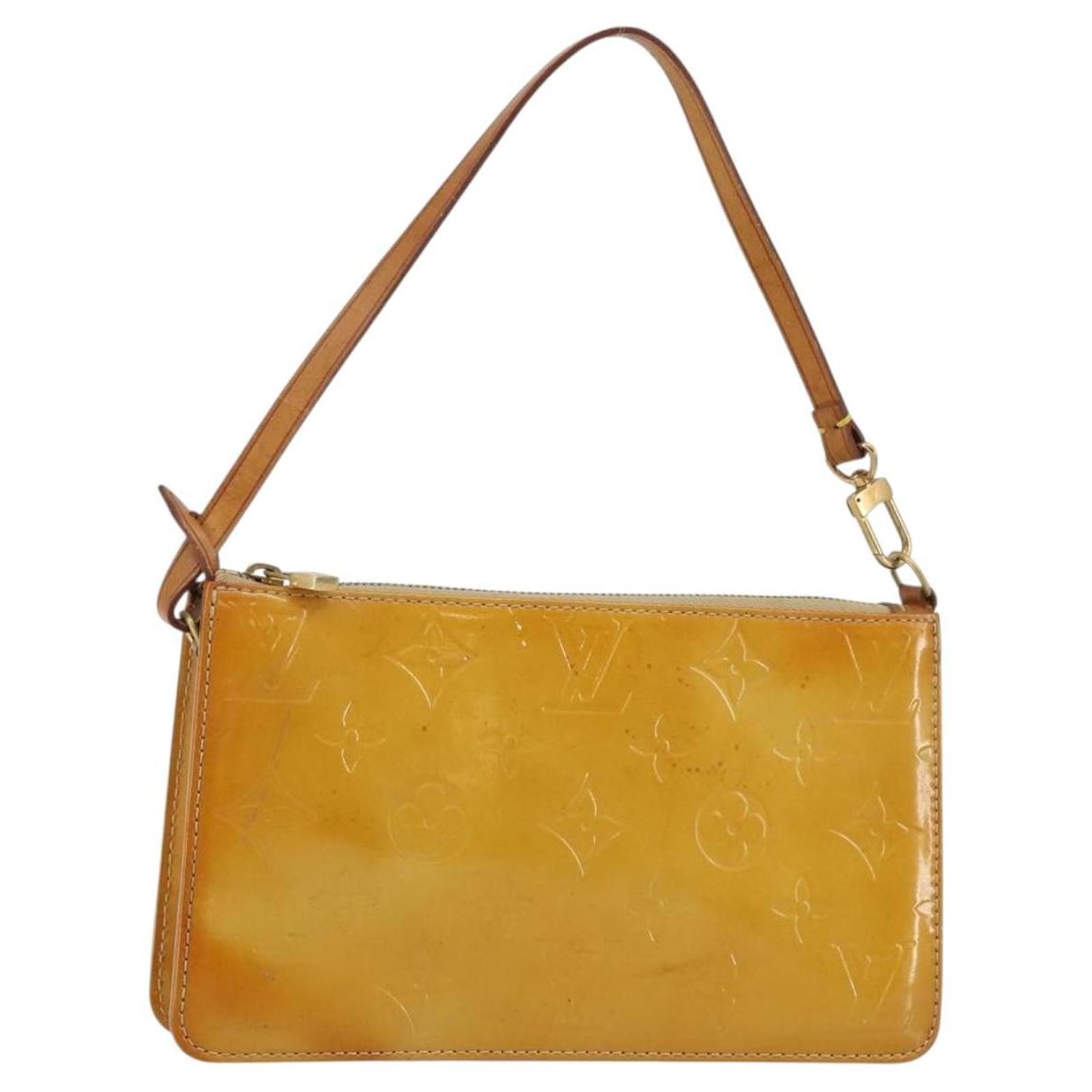 ルイヴィトン(Louis Vuitton) レキシントン M91010 ベージュ LOUIS VUITTON Monogram Vernis Lexington Pouch Beige M91010 LV Auth