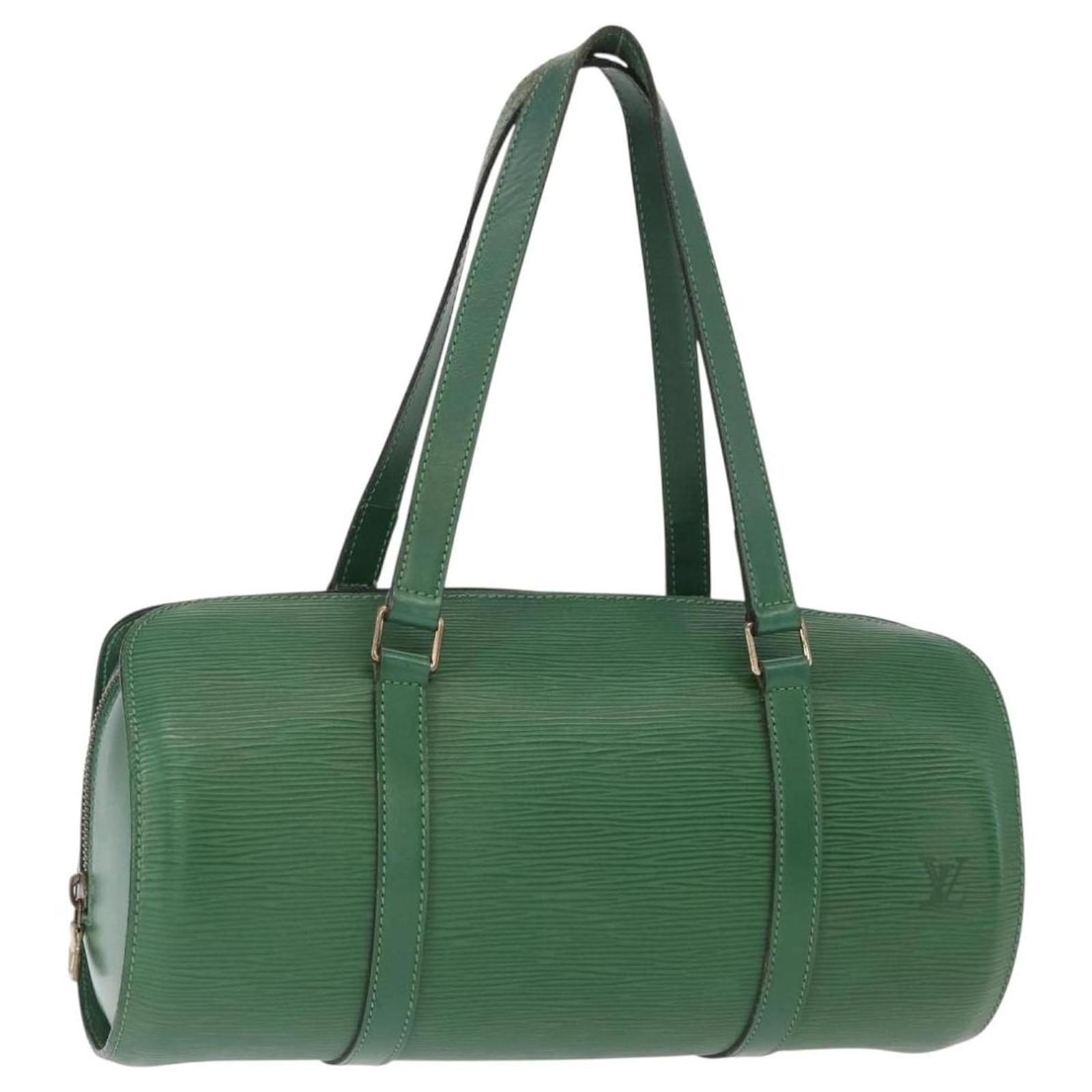 LOUIS VUITTON Epi Soufflot Hand Bag Green M52224 LV Auth 156538