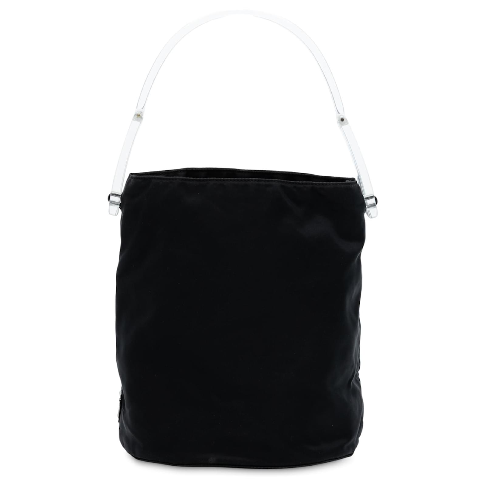 Prada Black Tessuto Acrylic Handle Bag Nylon Cloth ref.2717878