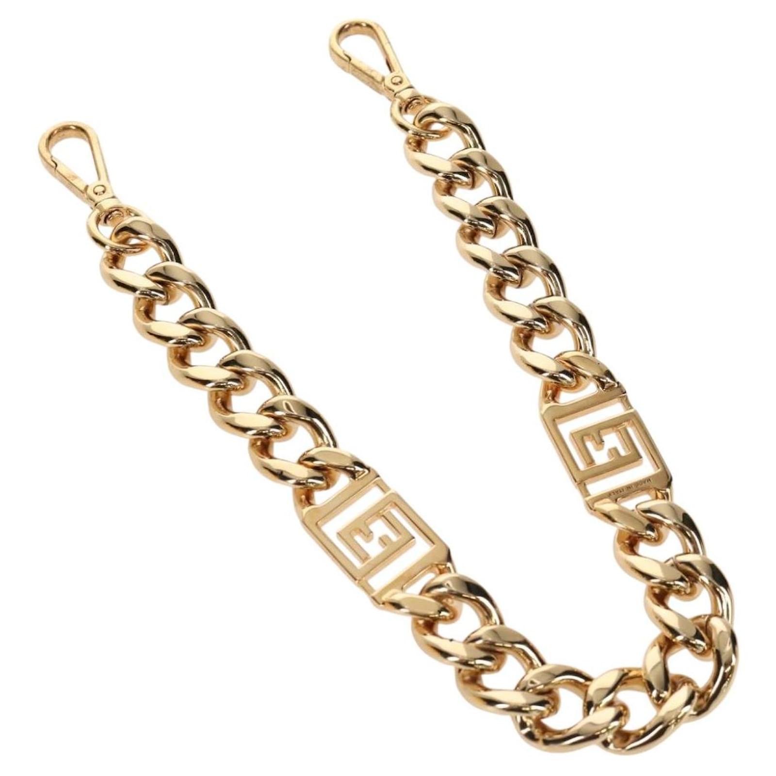 FENDI Chain Strap metal Gold Tone Auth 160905V ref.JC2726536 (Sold