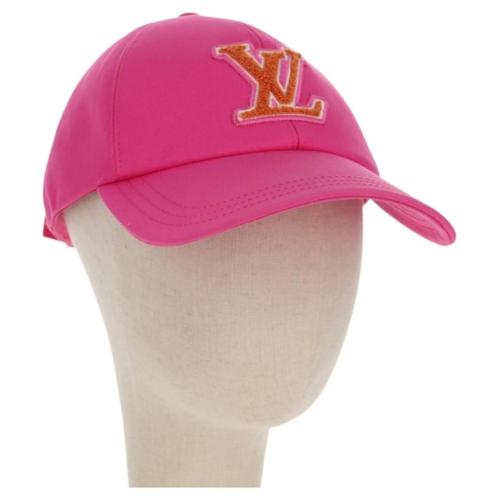 LOUIS VUITTON LV Signature Cap Canvas Pink M7290M LV Auth 157979M
