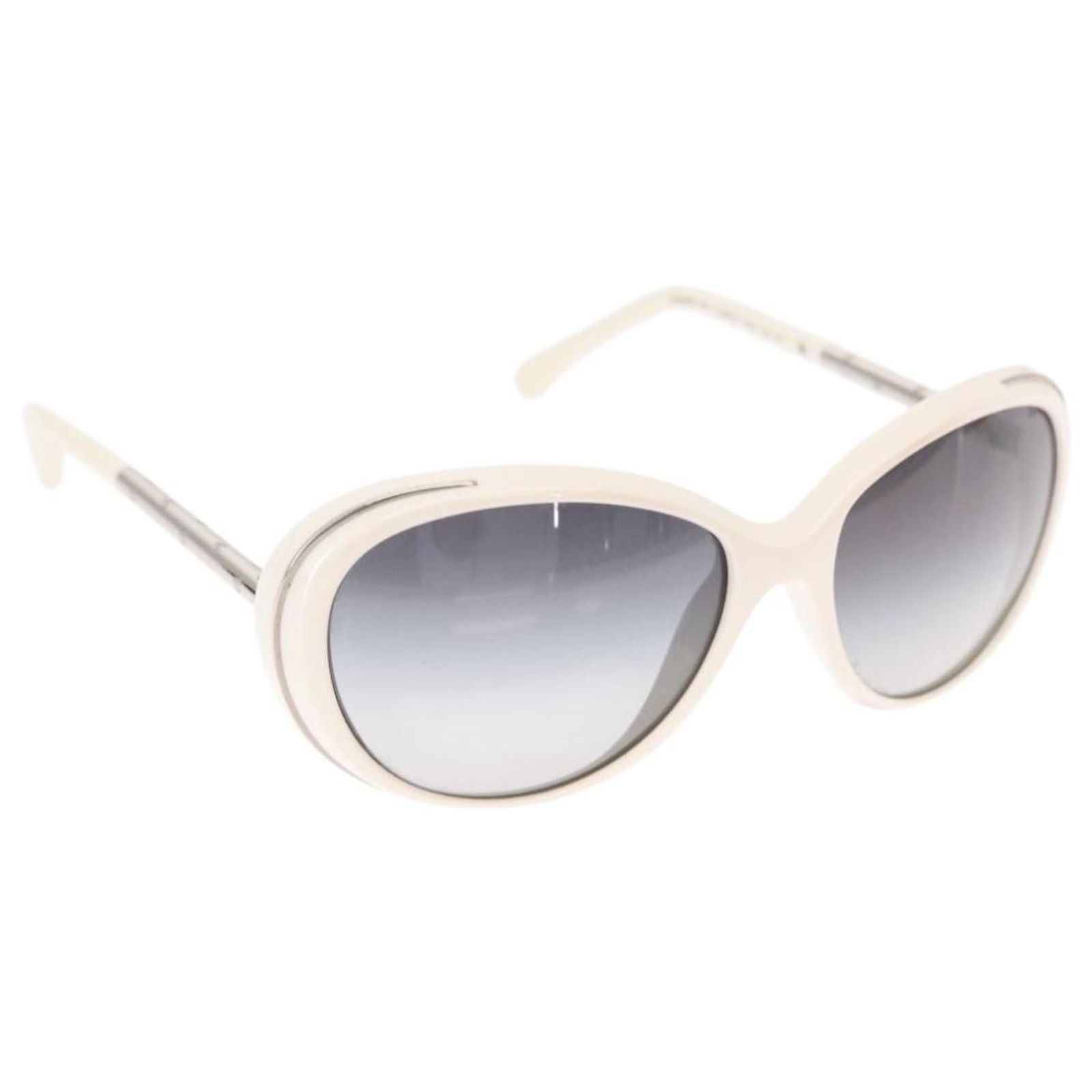 CHANEL Sunglasses plastic White CC Auth BA9081 ref.2729777  display picture 1