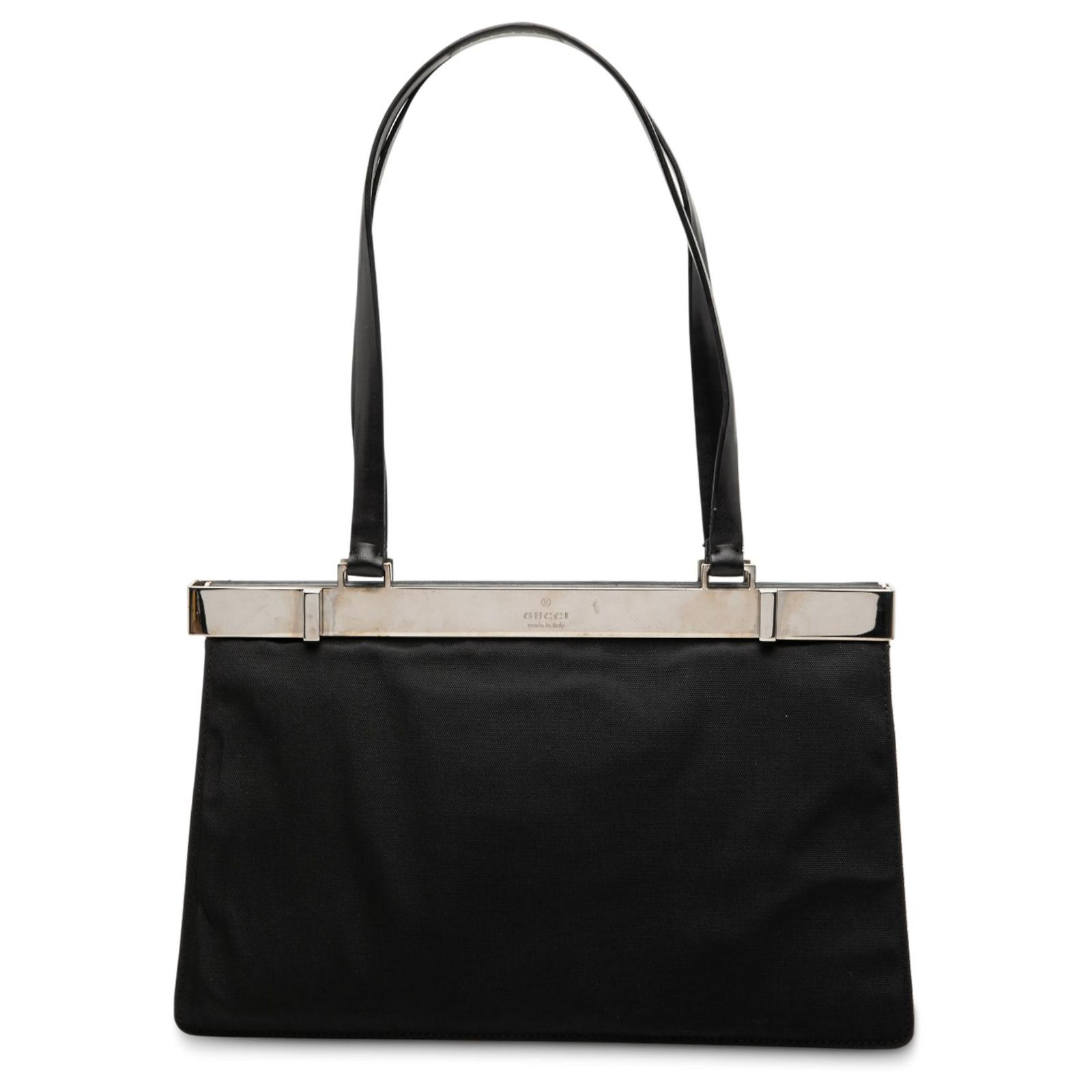 Gucci Black Nylon Frame Shoulder Bag Cloth ref.2730211 - Joli Closet