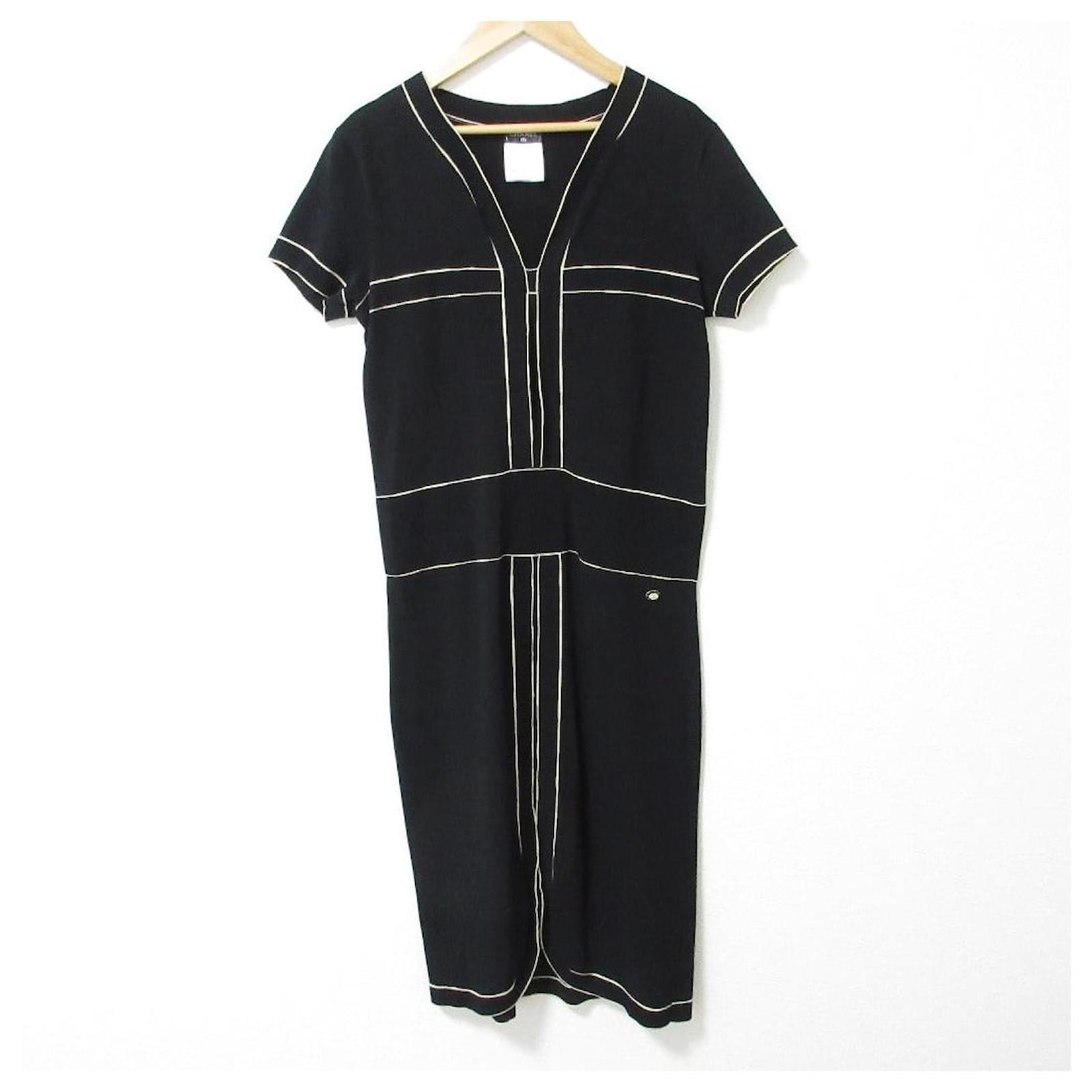 Timeless Chanel Coco Mark Pique Dress (Sold) - Joli Closet