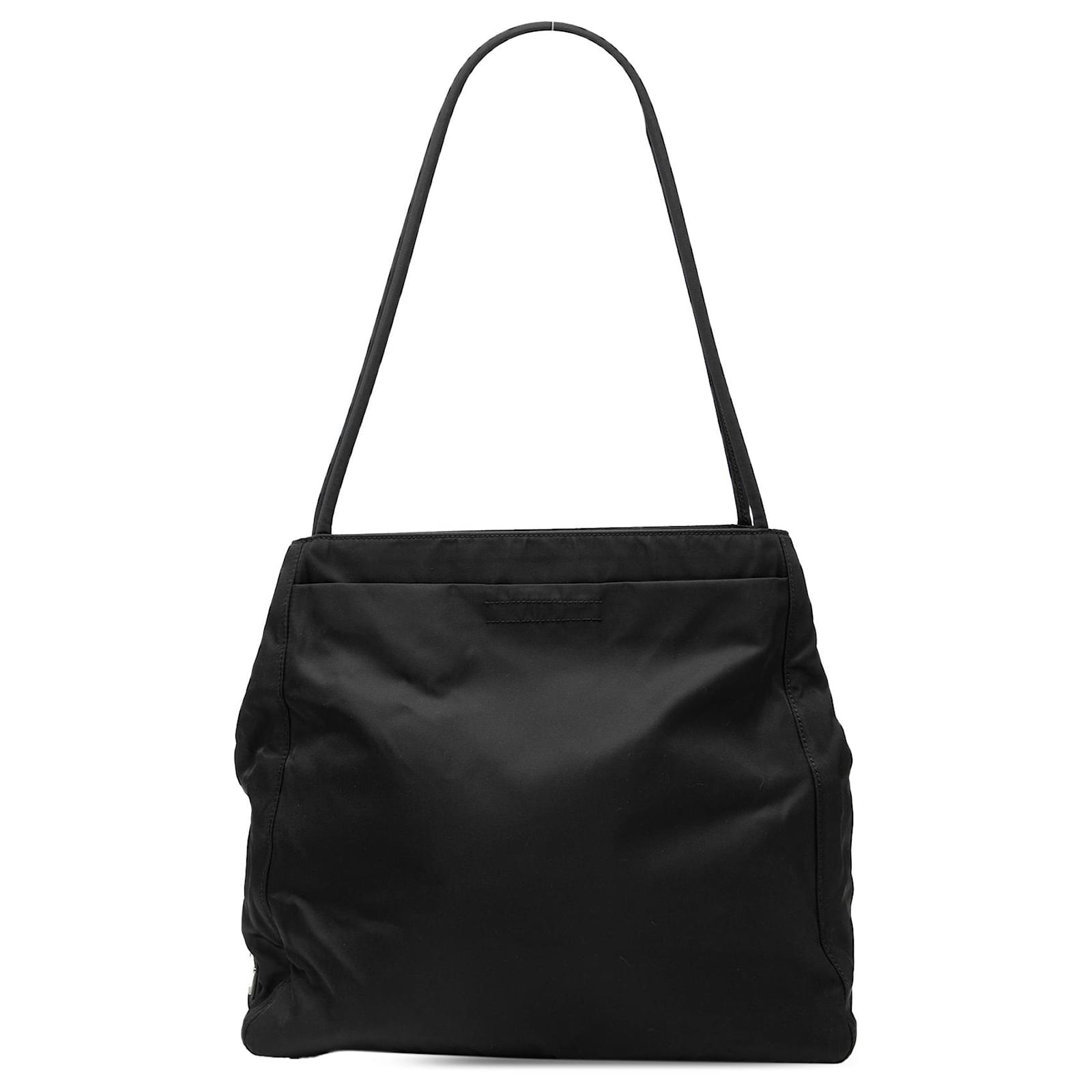 バッグ PRADA TESSUTO NYLON SHOULDER BODY BAG PRADA Tessuto Triangle Logo Unisex Black Nylon Shoulder Bag