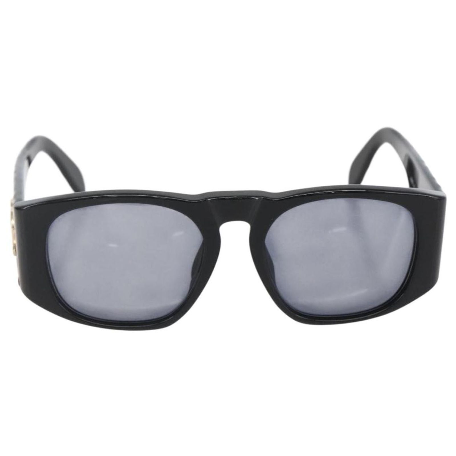 小物 CHANEL CC Logo Sunglasses Matelasse Y2K Chanel CC Logo Matelasse Sunglasses Eye Wear Plastic Black ref
