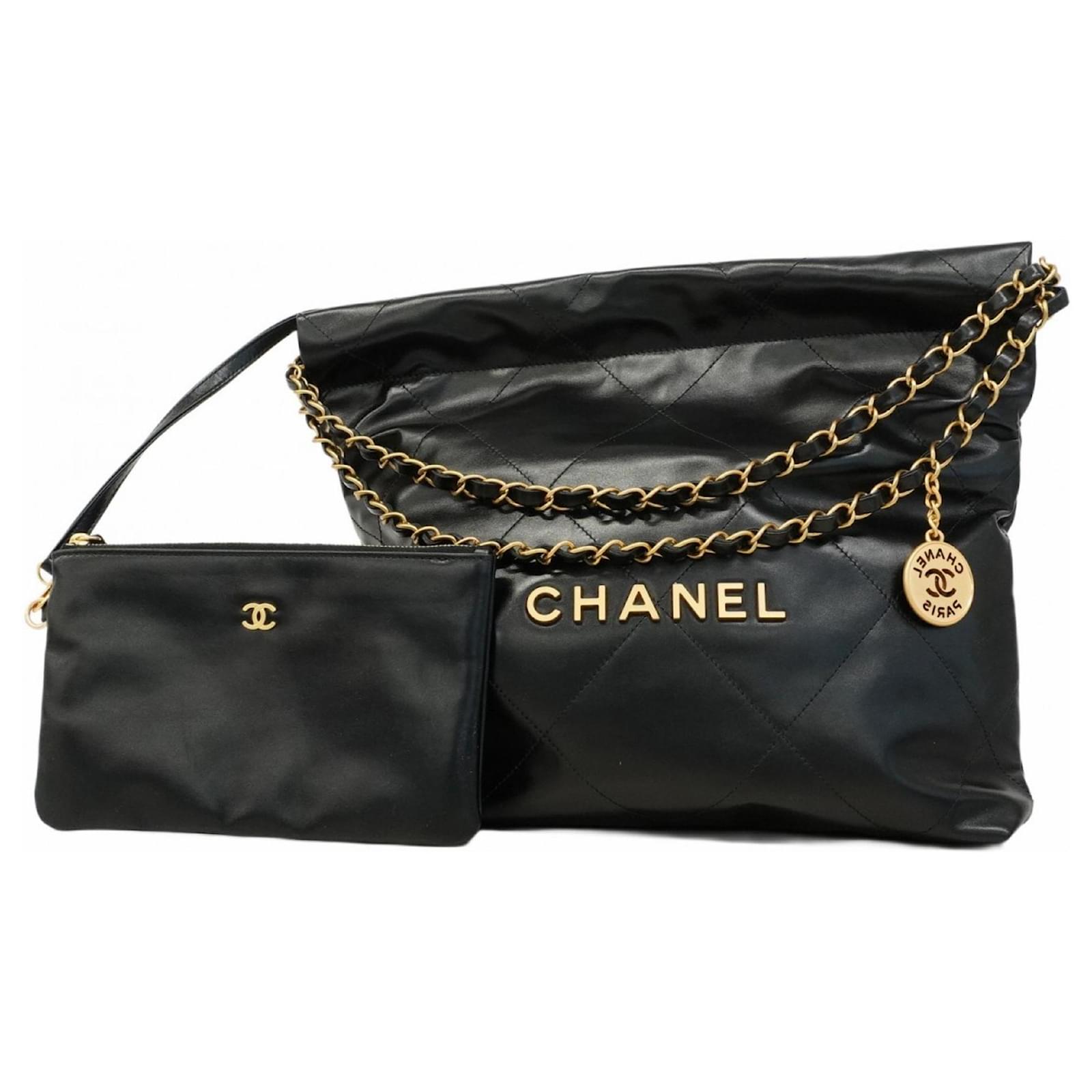 Chanel Calfskin Black Shoulder Bag Leather ref.2735188 - Joli Closet