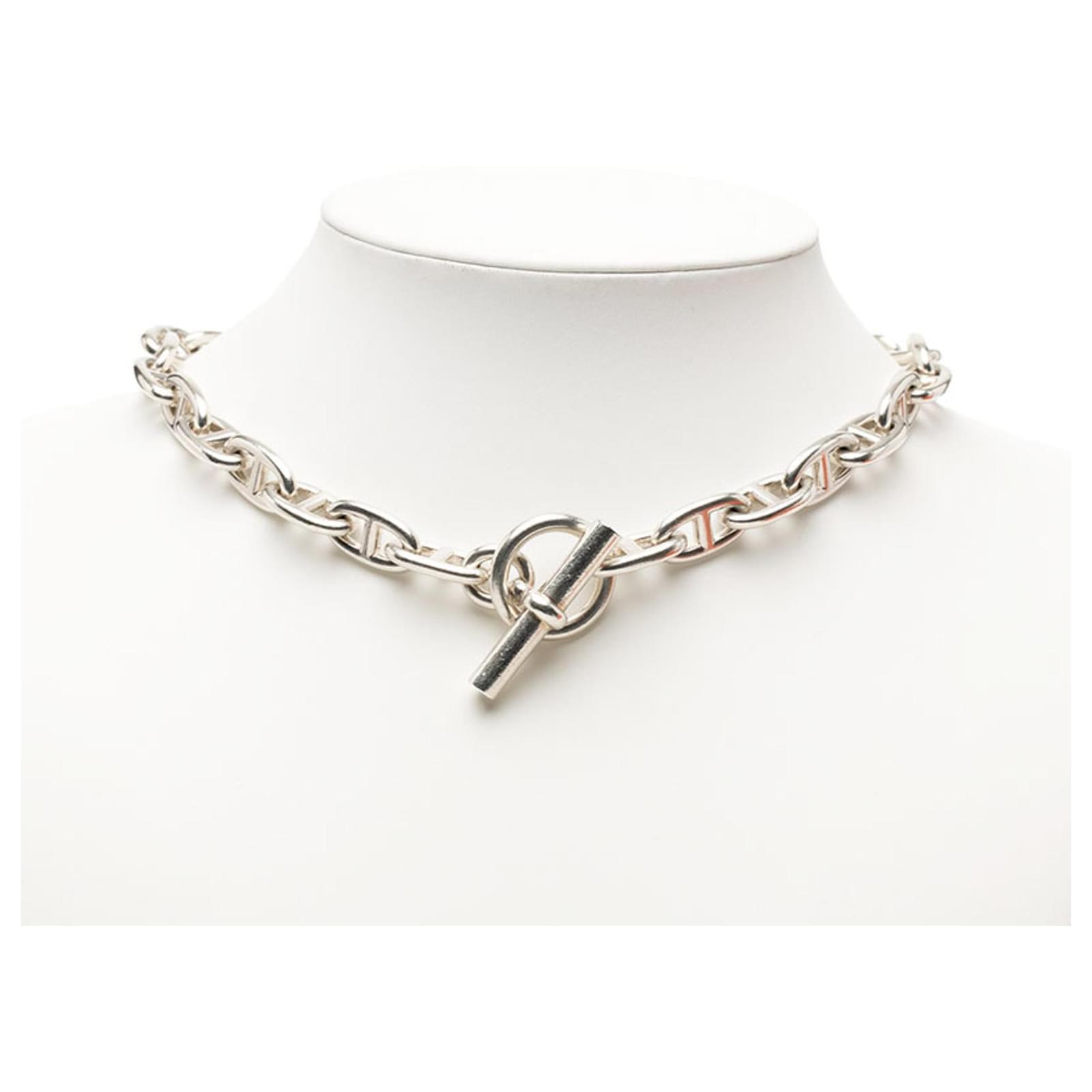 Hermes Hermès Chaine d'Ancre GM Necklace Silver ref.JC2741869