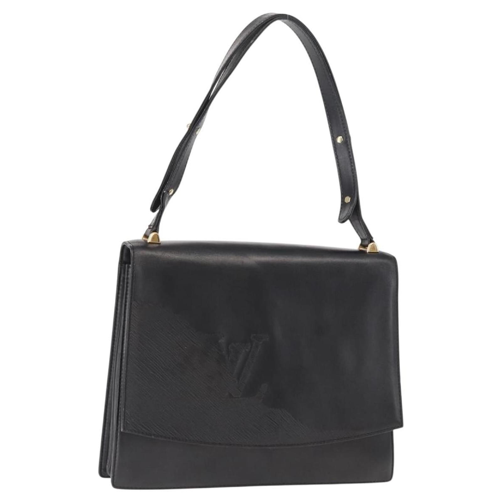 LOUIS VUITTON Opera Line Delph Shoulder Bag Leather Black M63932