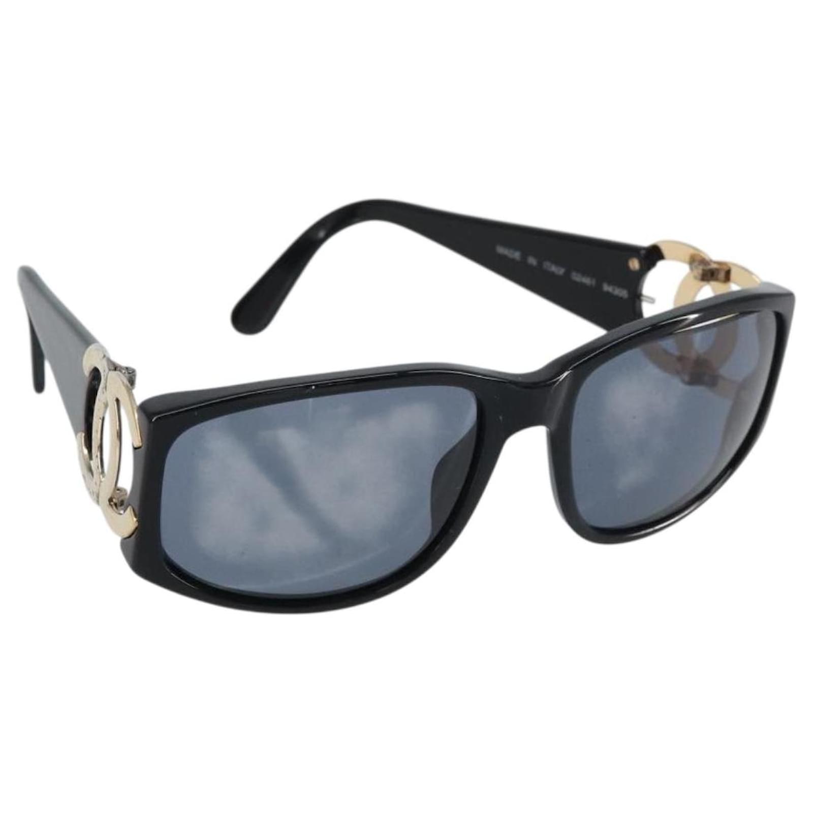 CHANEL Sunglasses plastic Black CC Auth 159074 ref.JC2746537 (Sold