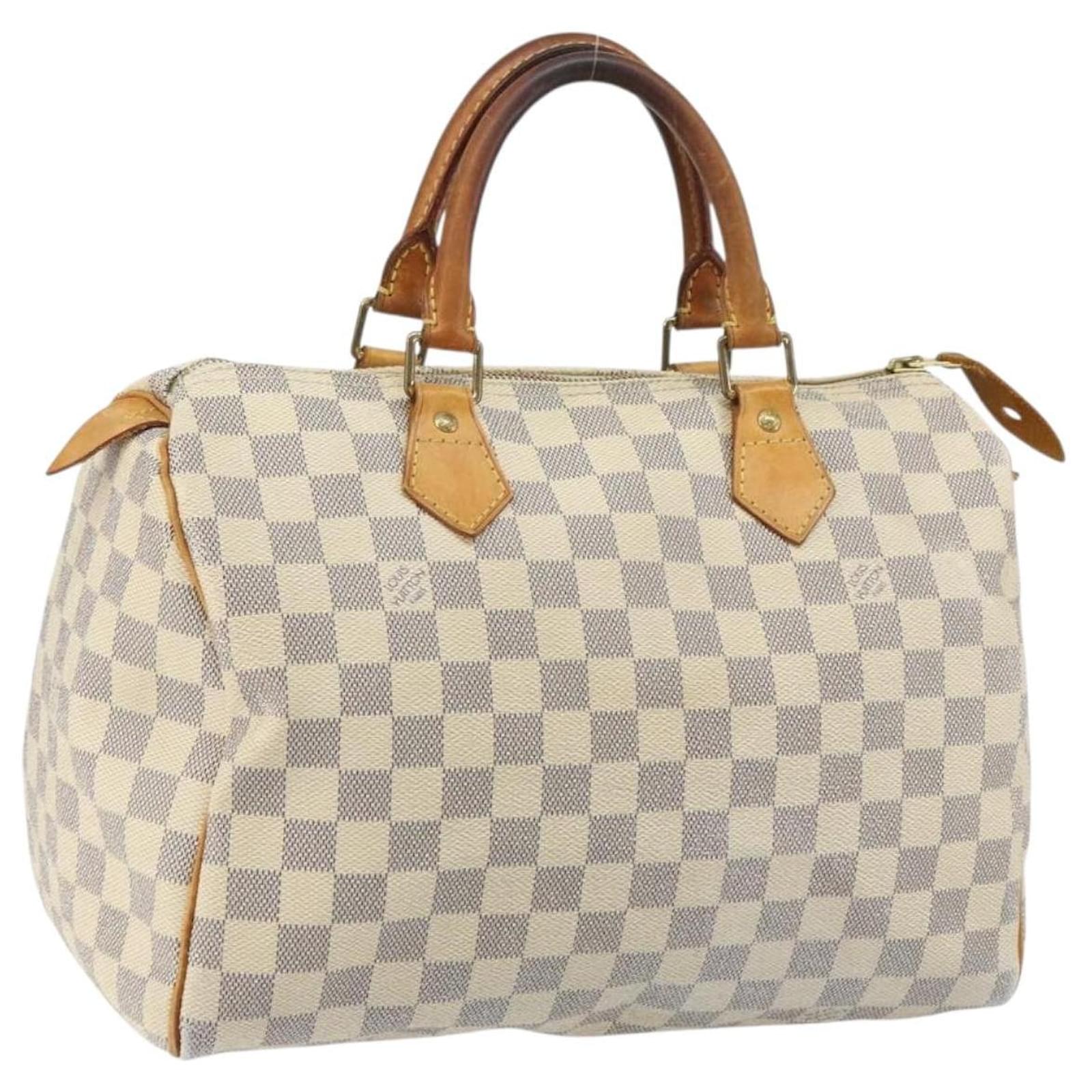 LOUIS VUITTON Damier Azur Speedy 30 Hand Bag N41533 LV Auth 161110