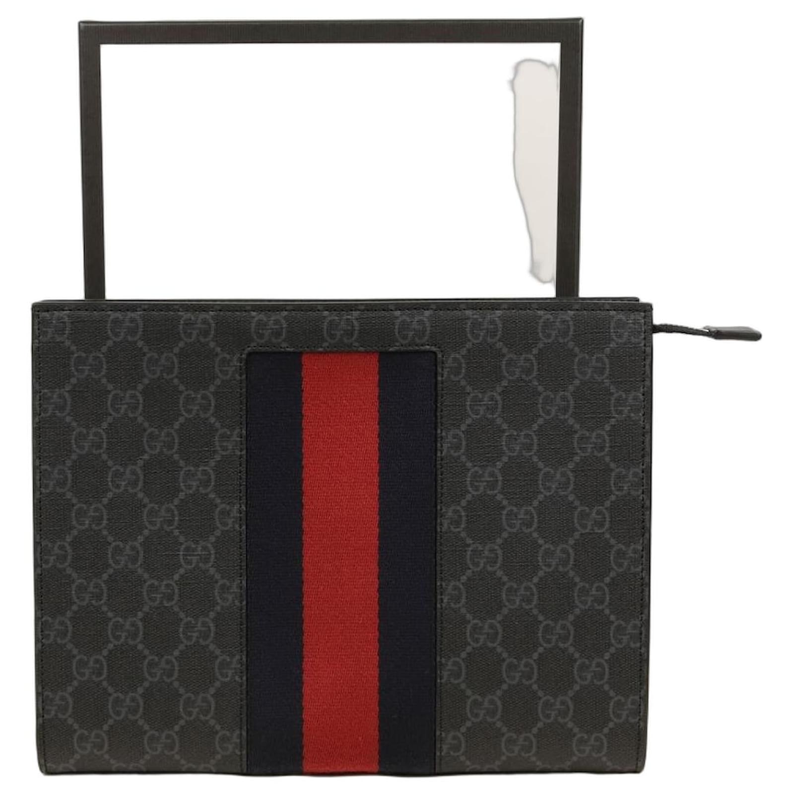 Gucci Web Pouch Black Cloth ref.2751618 - Joli Closet