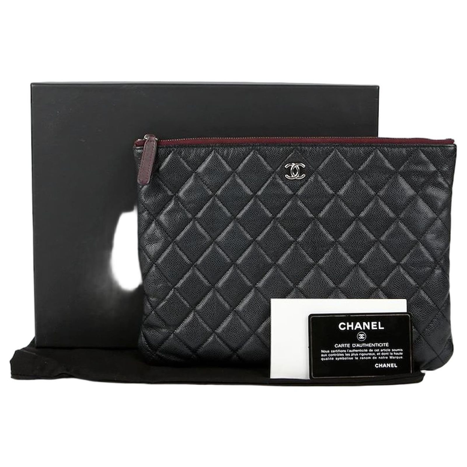 Sac Pochette Noir Moyen - Simili Cuir, Style Clutch, Neuf Avec Défauts Mineurs