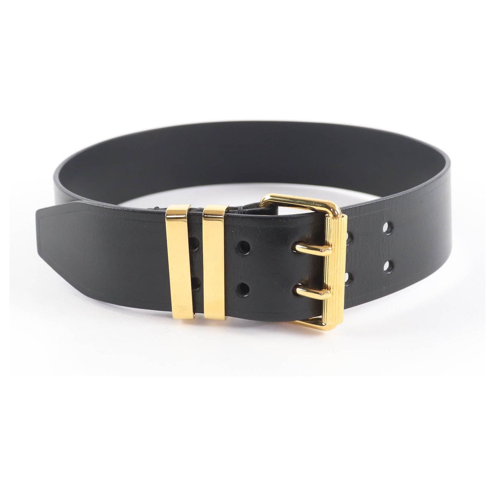 TOM FORD Grain Calfskin Belt Black Leather ref.2757236  display picture 2