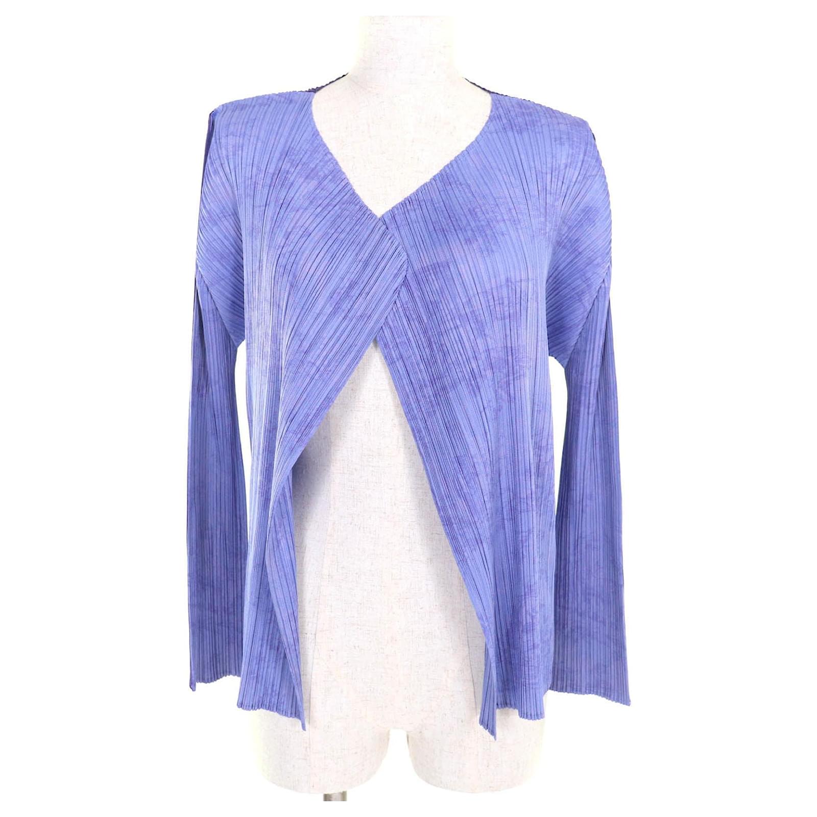 Issey Miyake PLEATS PLEASE Polyester Cardigan Purple ref.2758761