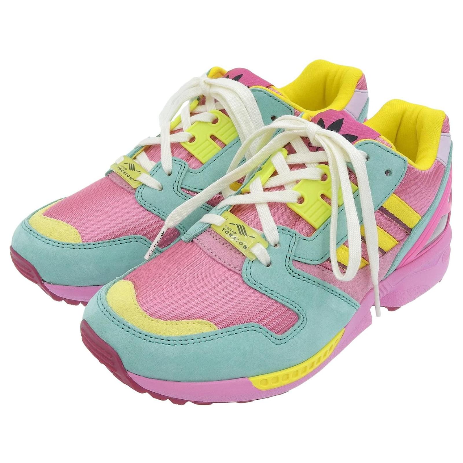 adidas gazelle silver green womens Gucci x Adidas Pink/Purple Gazella Sneakers Size 36.5 – Mine & Yours