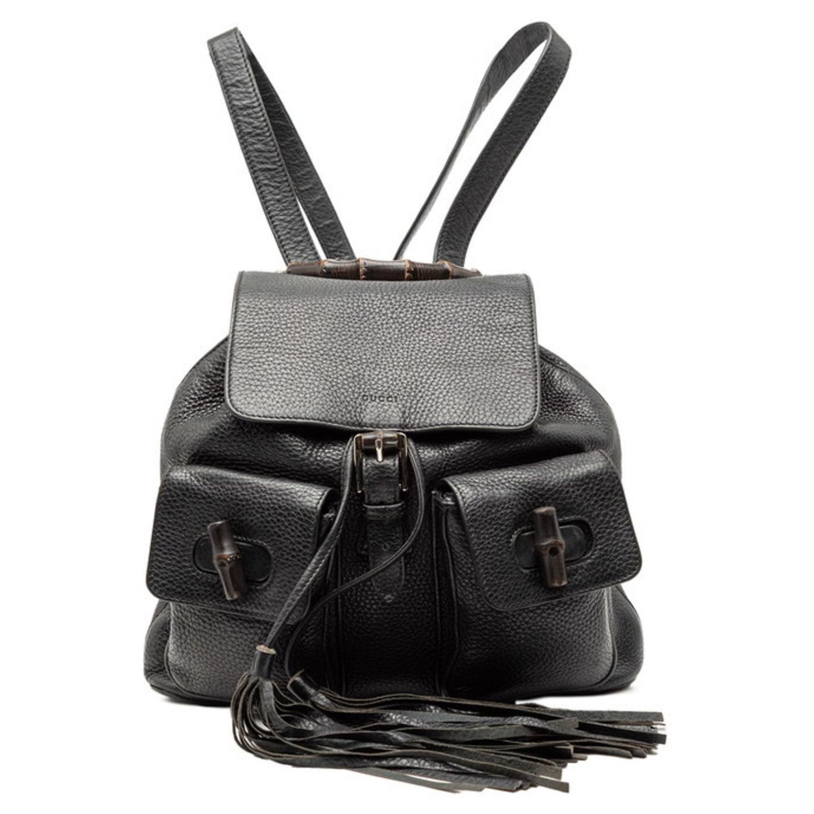 Gucci Bamboo Backpack 370833 Black Leather ref.2761200 
