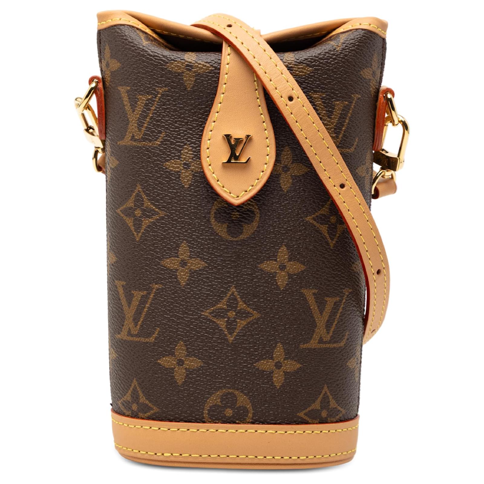 Louis Vuitton Brown Monogram Fold Me Pouch Cloth Cloth ref.2762068