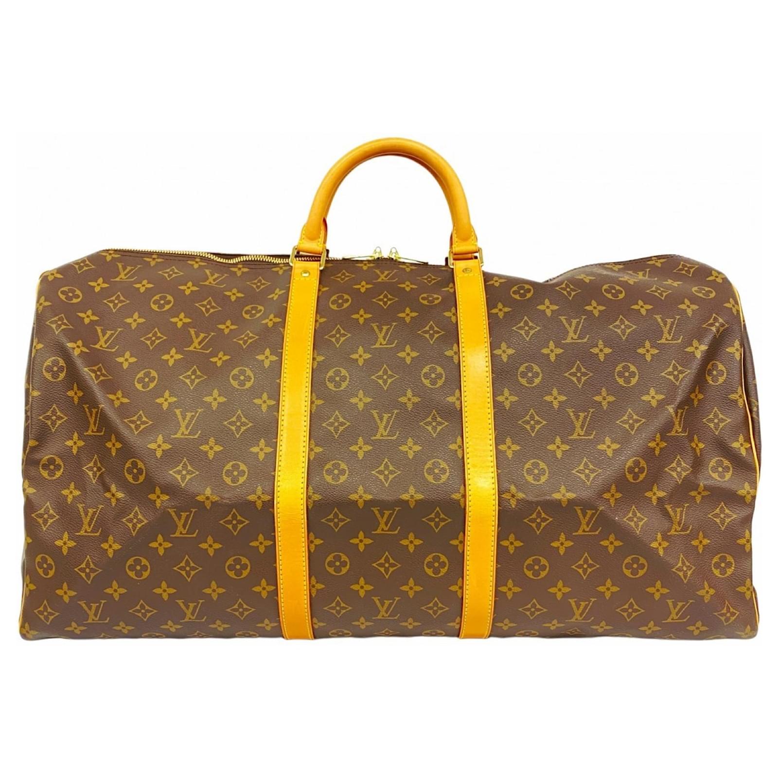 Louis Vuitton Monogram Keepall 60 Boston Bag Brown ref.2781000