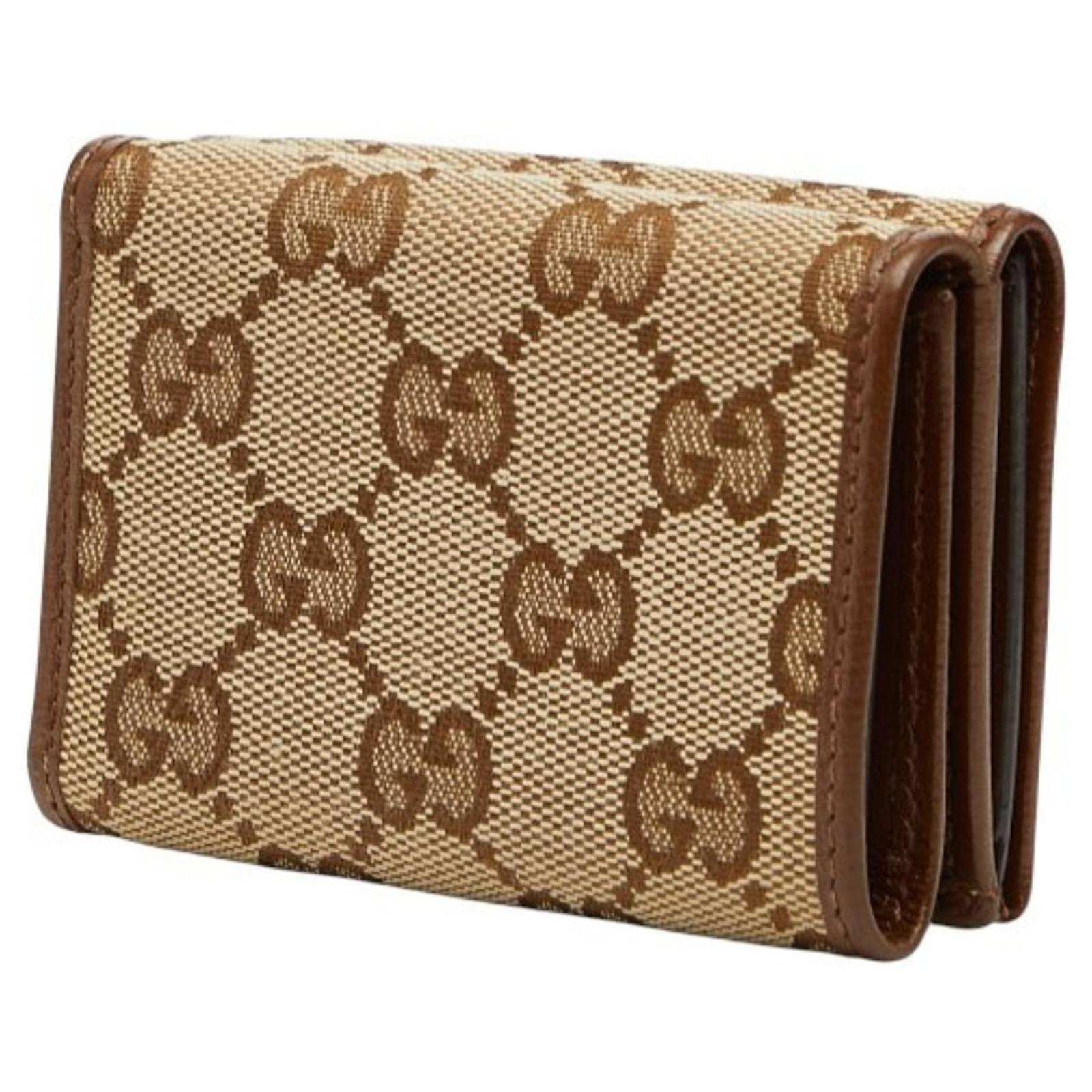 Gucci x Balenciaga The Hacker Project Trifold Wallet Brown Beige