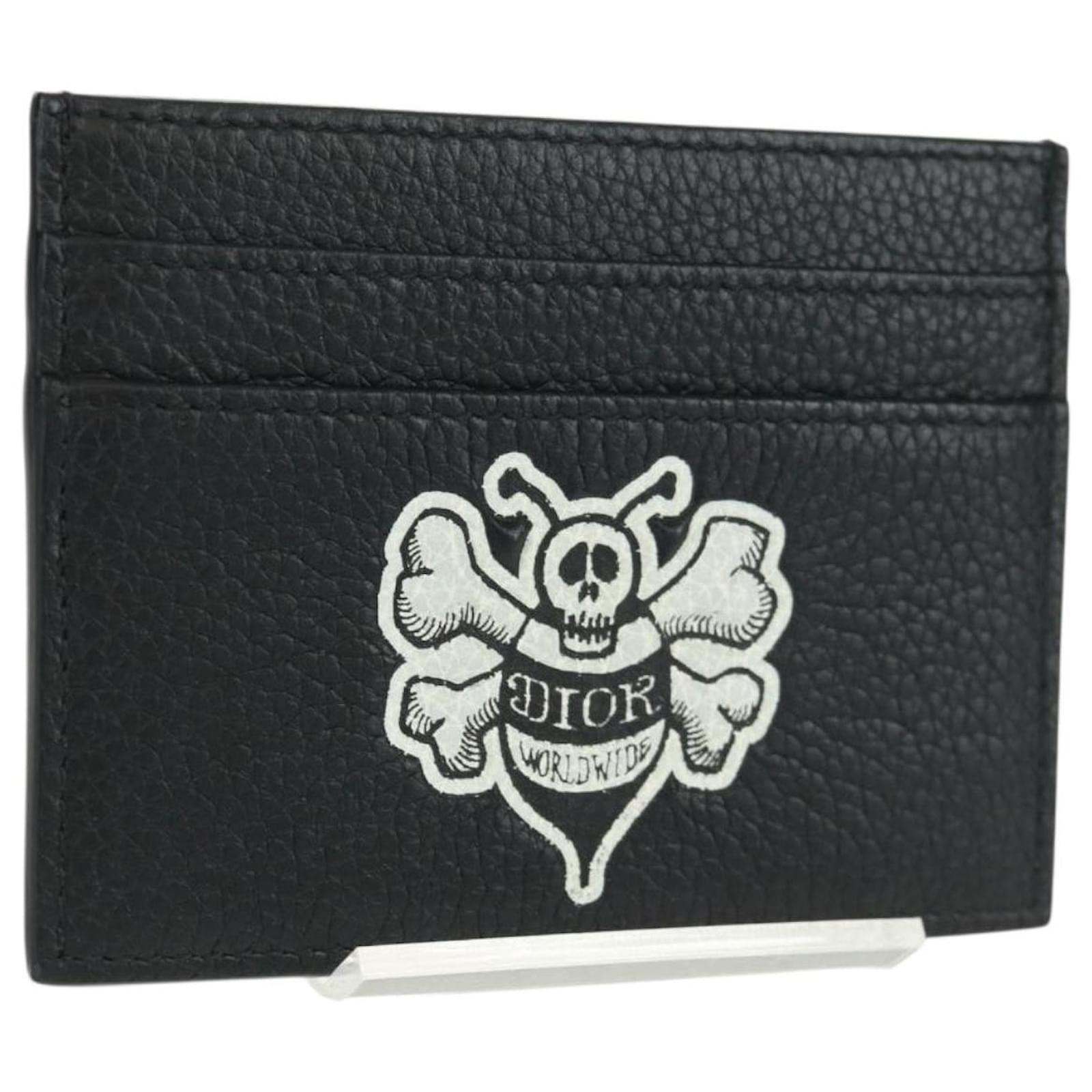 dior x stussy card holder