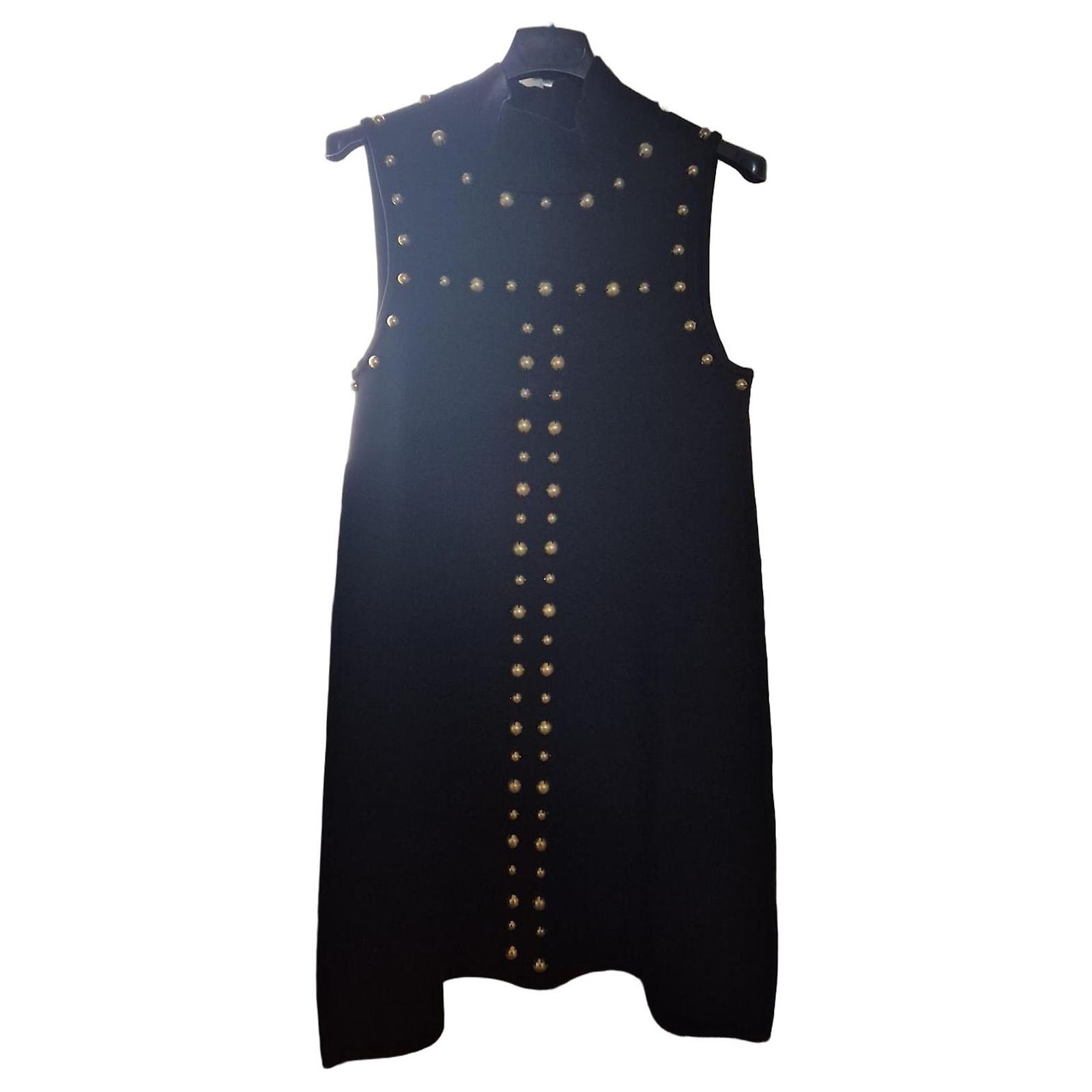 Robe Noire En Jean Guess Taille 1 - Occasion En Très Bon état, Style Fit & Flare Mini