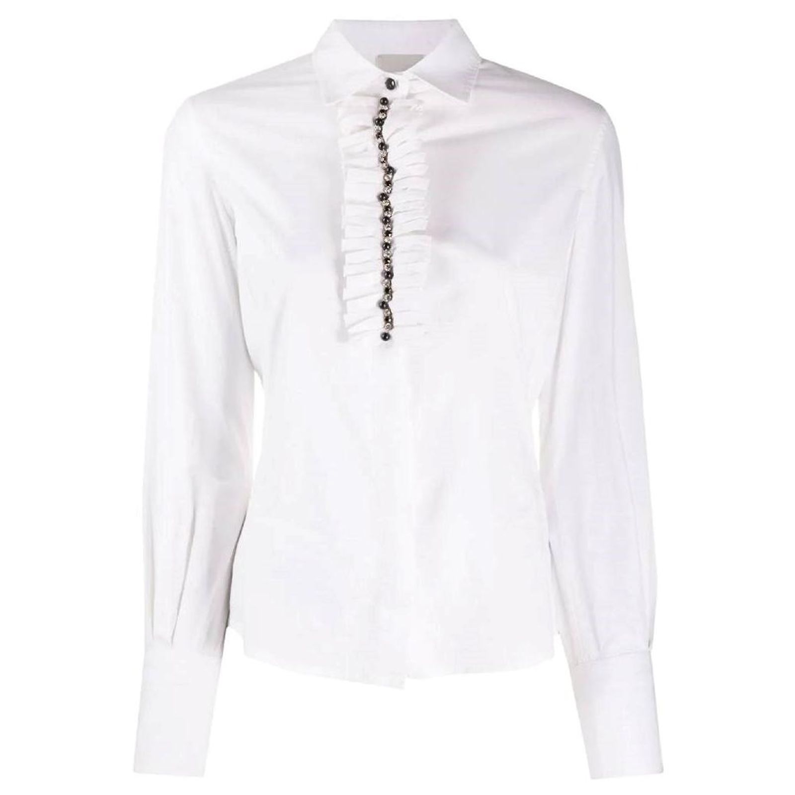 Chemise Femme Gianfranco Ferré Taille 36 - Noir, 100% Coton, Occasion Très Bon état