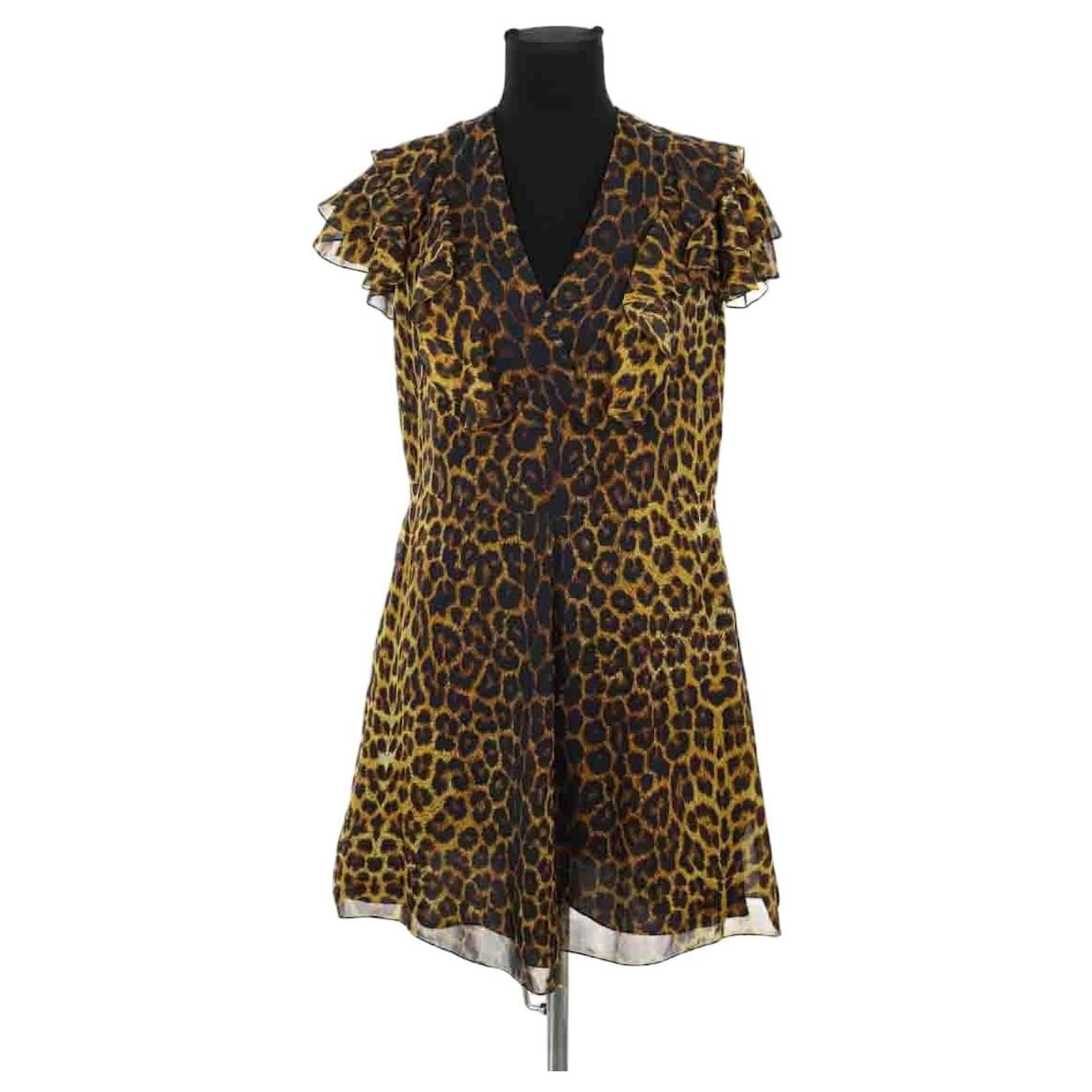saint laurent brown dress Saint Laurent Brown Draped Mini Dress with Ruched Detail Size S (UK 8) –  Sellier