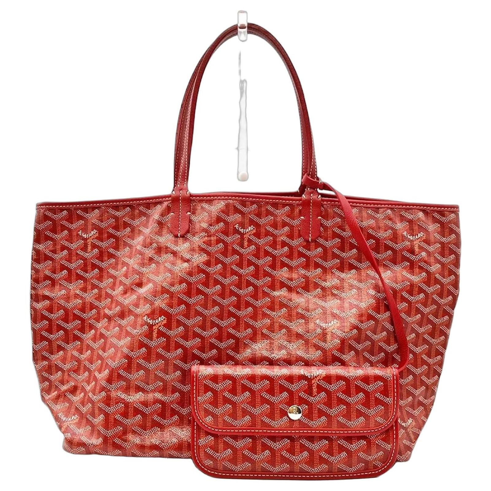 Sac Tote Goyard Saint Louis PM Plastique Rouge Ref 2873901 Joli Closet sac-tote-goyard-saint-louis-pm-plastique-rouge-ref-2873901-joli-closet