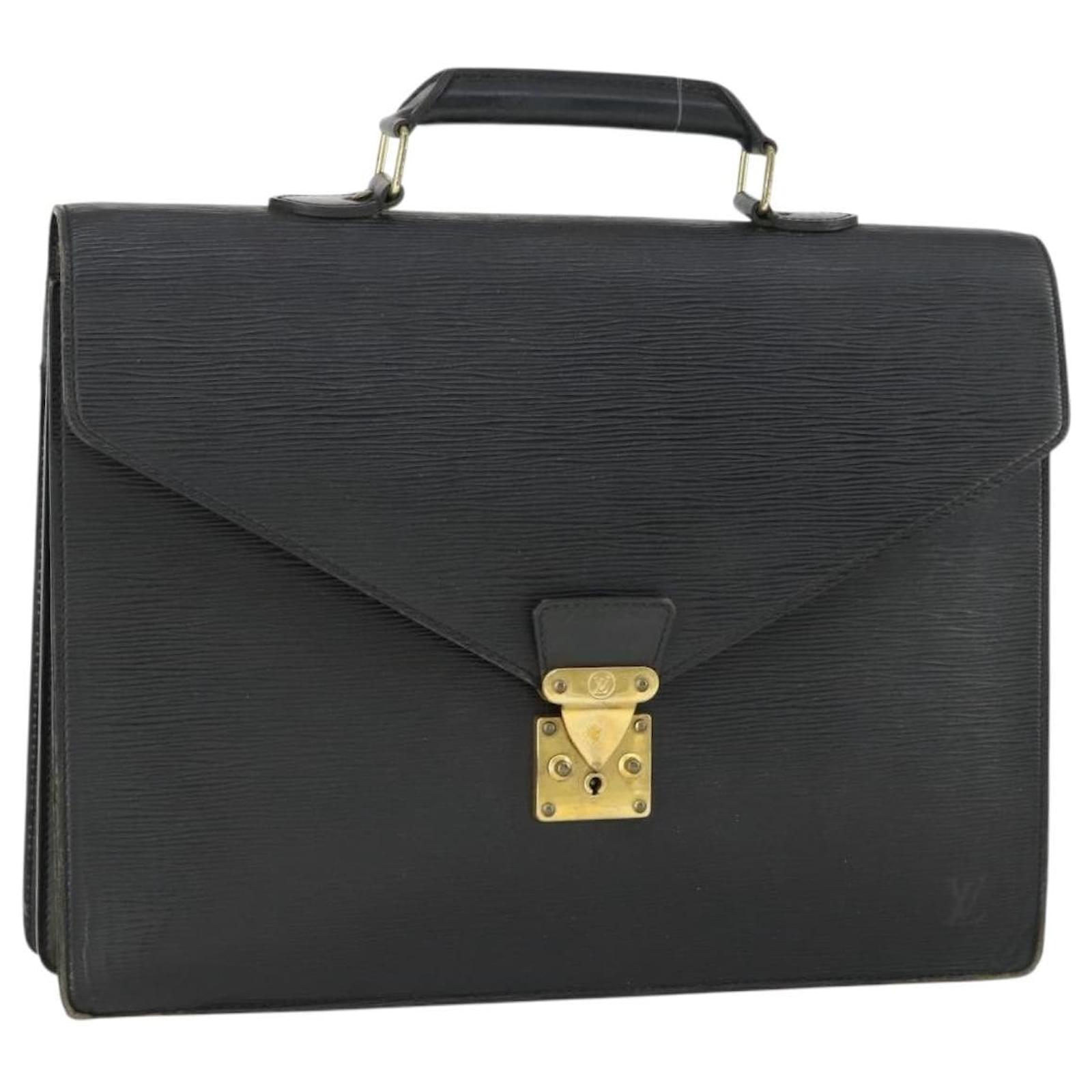 LOUIS VUITTON Epi Serviette Conseiller Briefcase Black M54422 LV