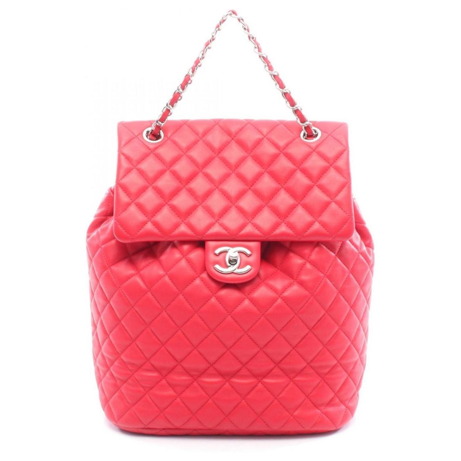 Chanel Matelasse Backpack/Handbag Red Leather ref.2886947  display picture 1