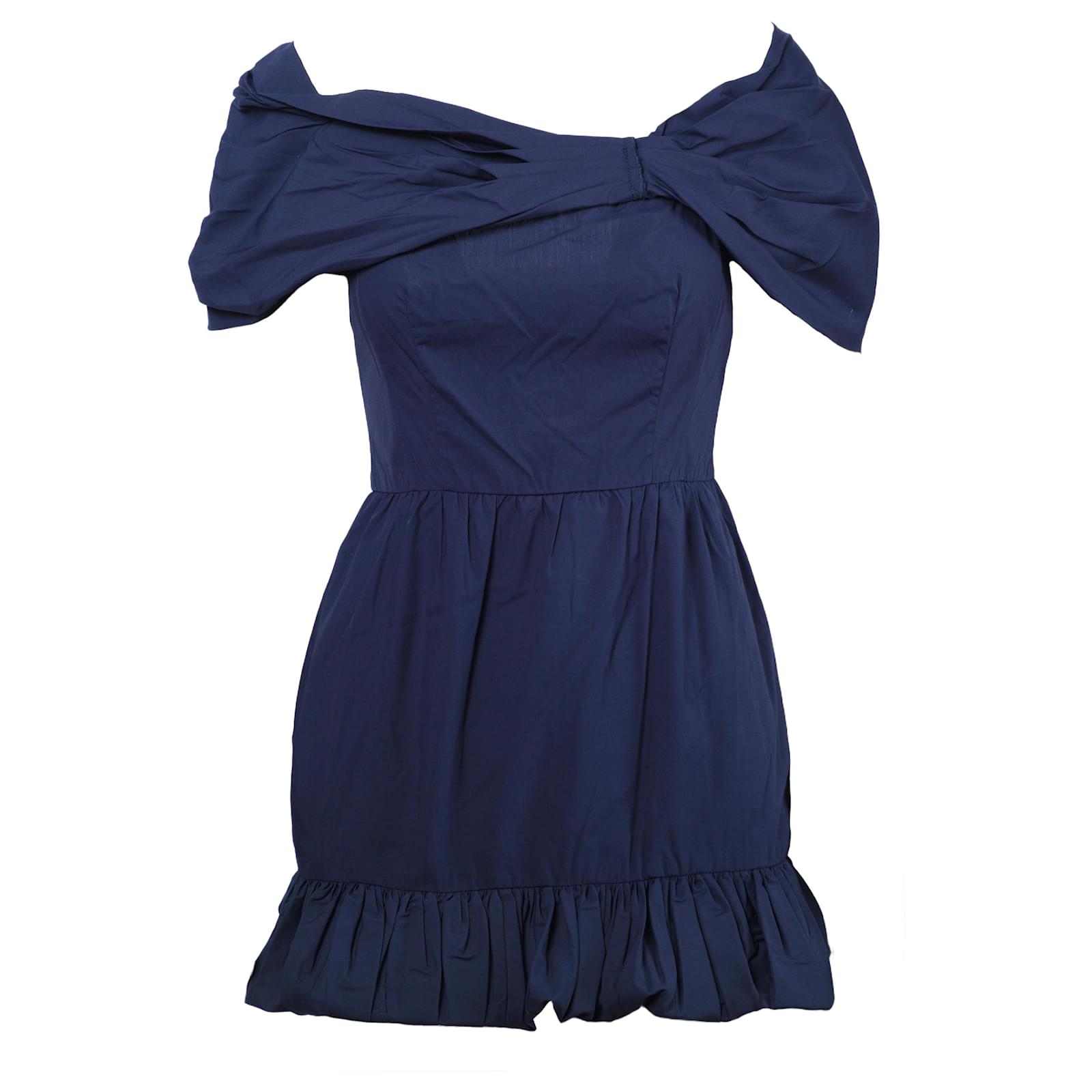 prada off shoulder dress Prada Off-shoulder Shirt Dress