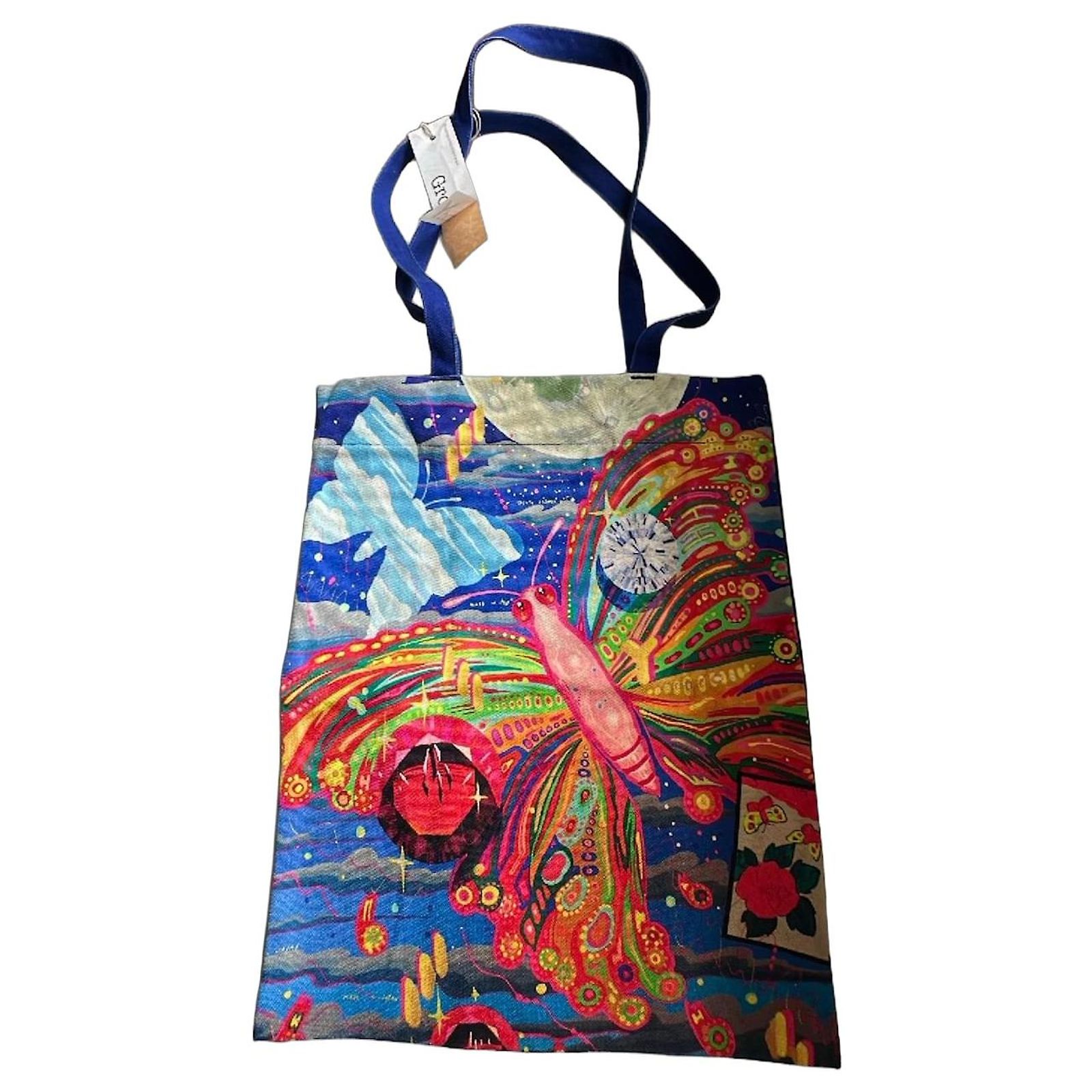 Yohji Yamamoto Multicolor Butterfly Print Handbag Multiple colors 
