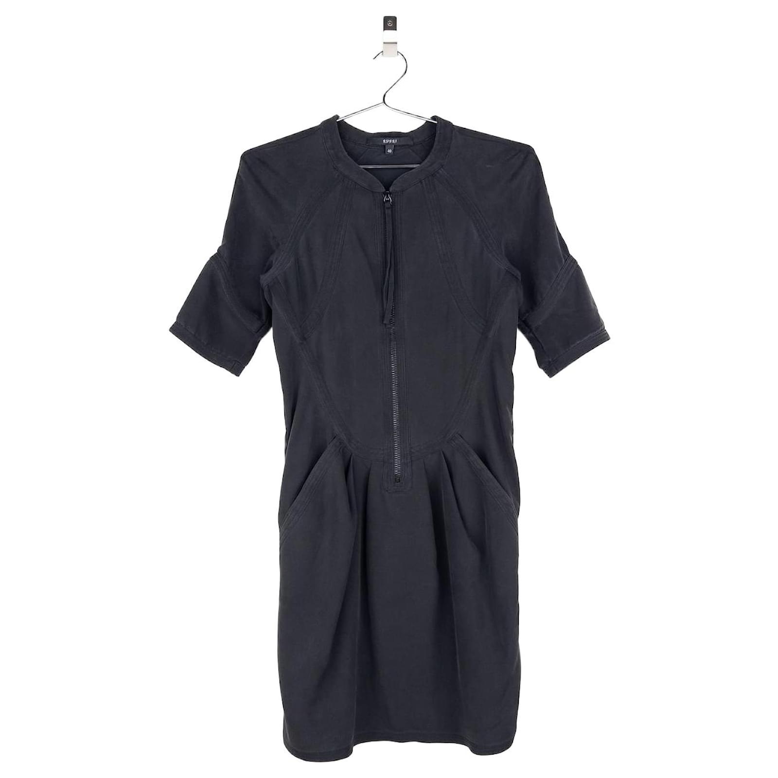 Gucci by Tom Ford 2000s Zipper Panel Mini-Dress Black ref.3051334 - Joli  Closet