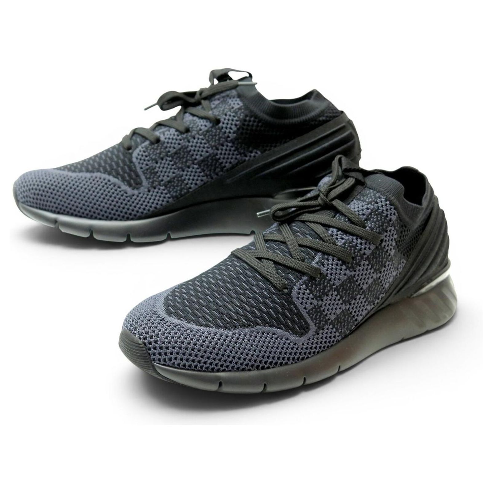 NEW LOUIS VUITTON FASTLANE DAMIER GRAPHITE 1A41XW 5.5 40 SNEAKER 